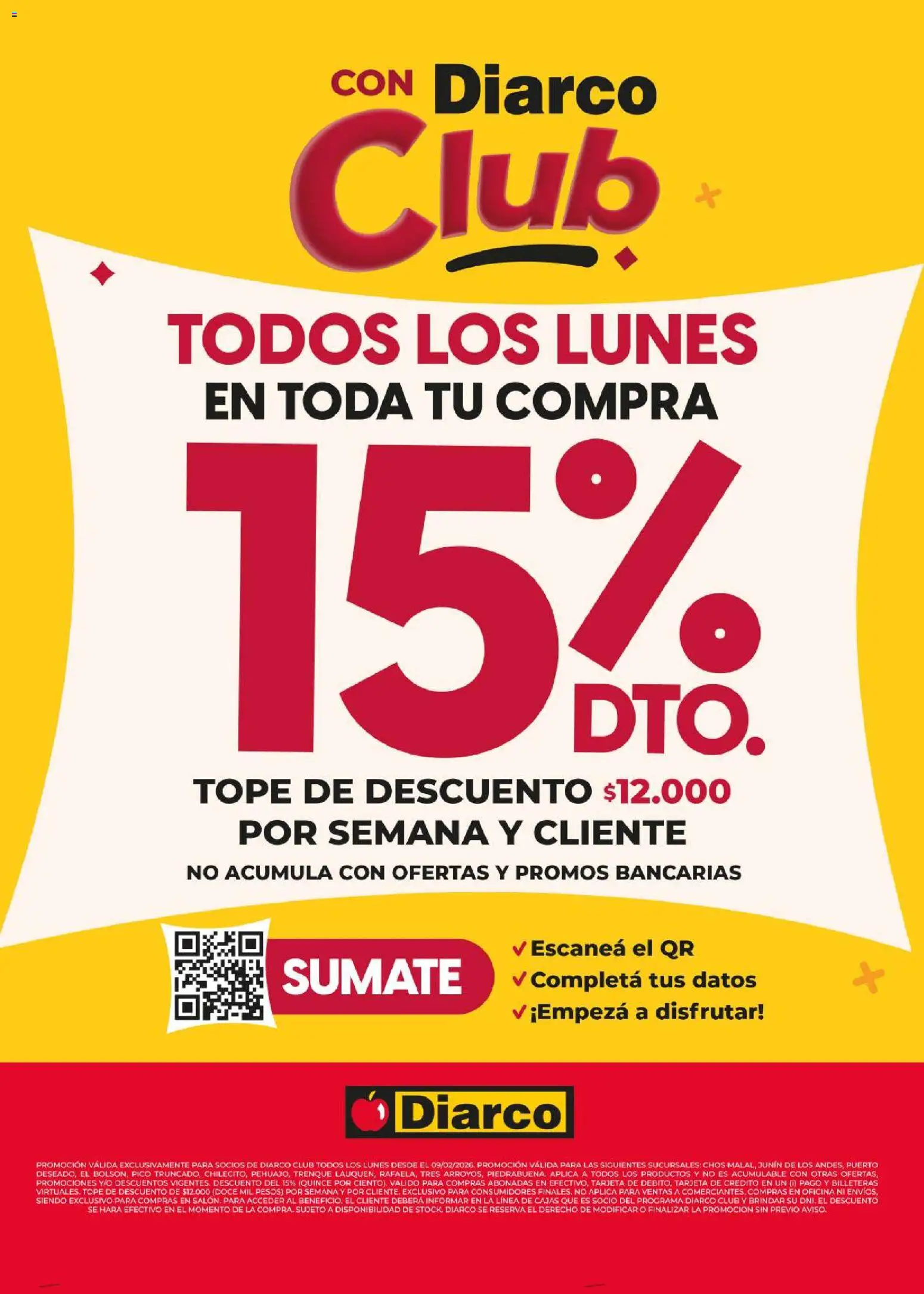 Diarco - Descuento Socios Club │ válido desde el 17/08/2026 | Página: 1 | Productos: Pico