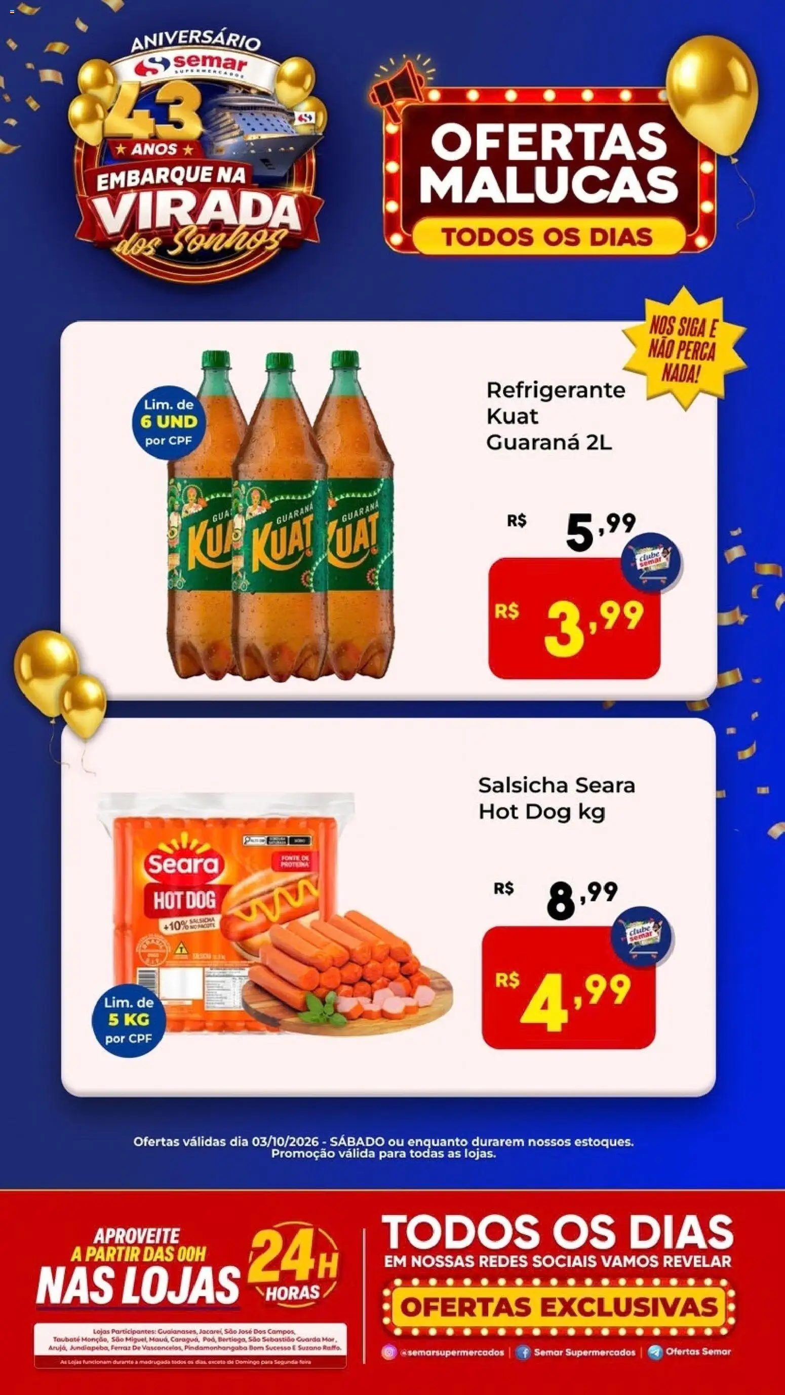 Semar Supermercado Folheto - válido de 03/10/2026 | Página: 1