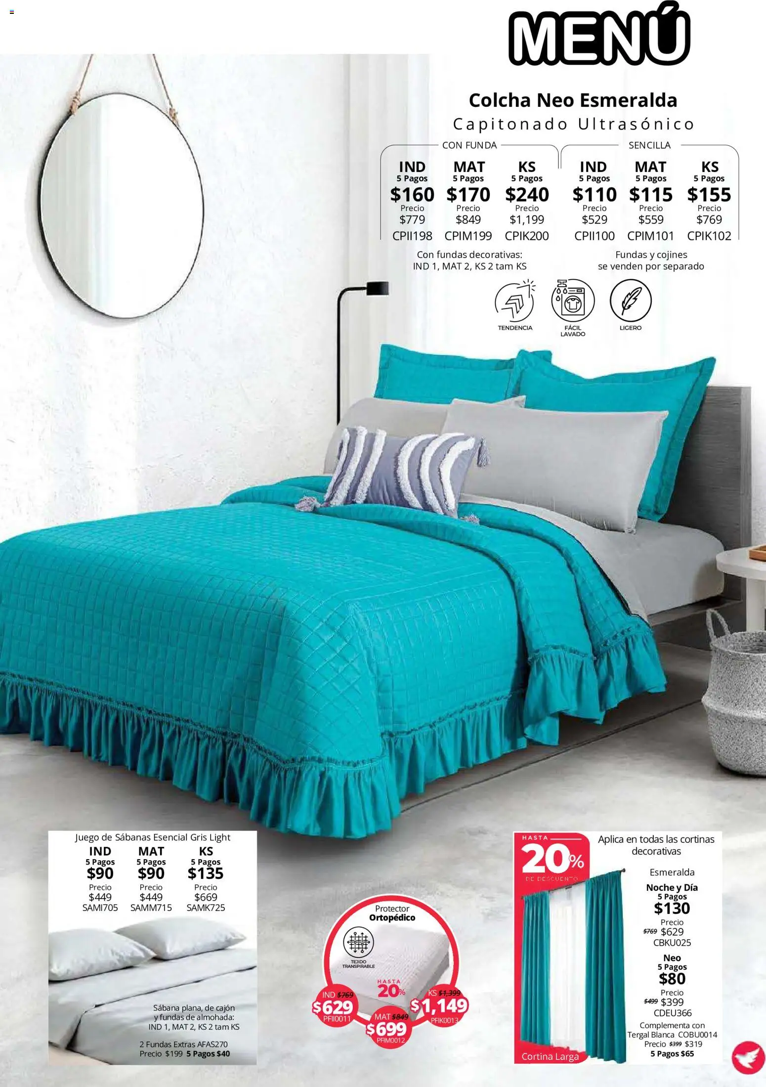 Nuevas ofertas de Colchas Concord válidas en toda la República Mexicana desde el 15/10/2026. ¡Encuentra las mejores ofertas en Colchas Concord catálogo! | Página: 91