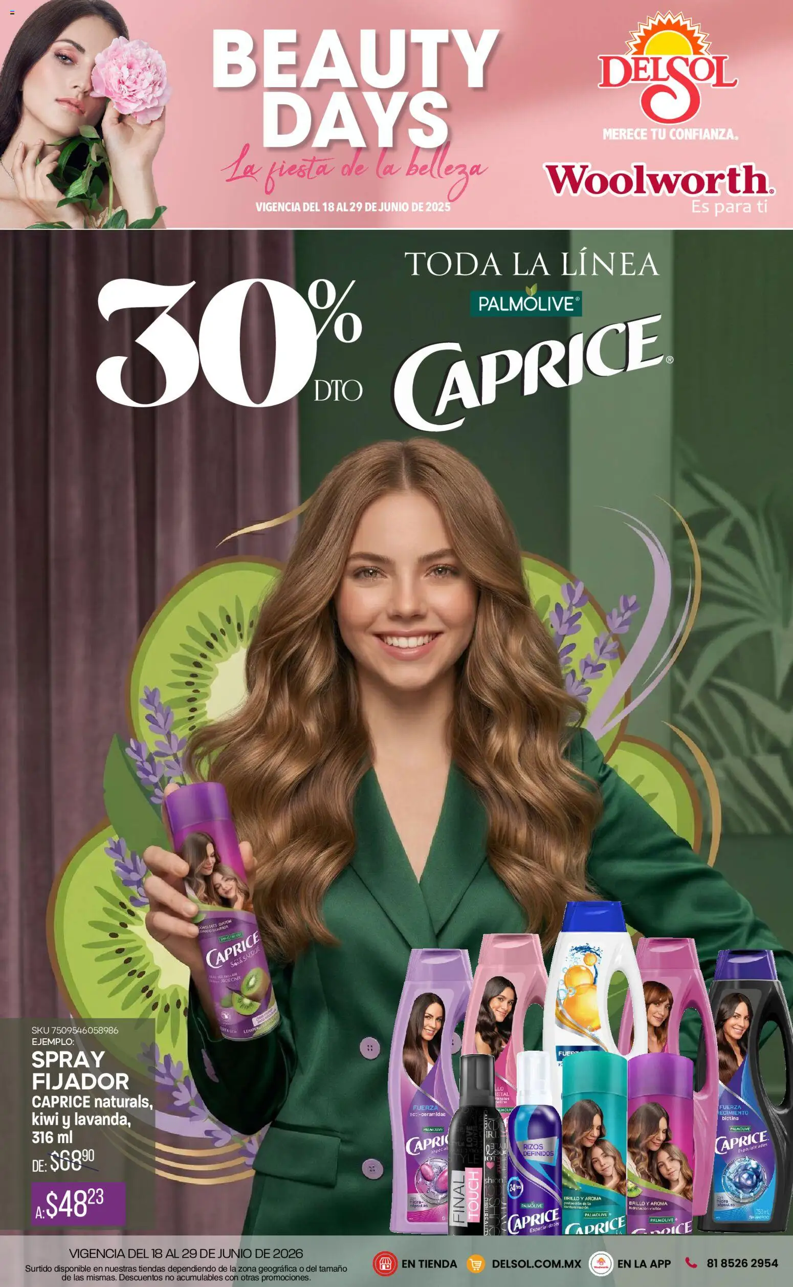 Nuevas ofertas de Del Sol y Woolworth válidas en toda la República Mexicana desde el 18.06.2026. ¡Encuentra las mejores ofertas en Del Sol y Woolworth catálogo Beauty Days! | Página: 2