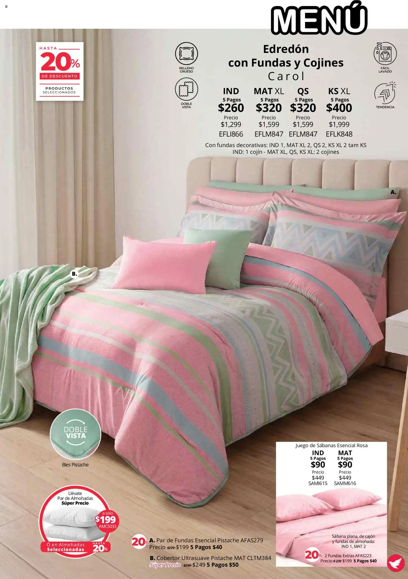 Nuevas ofertas de Colchas Concord válidas en toda la República Mexicana desde el 01/08/2026. ¡Encuentra las mejores ofertas en Colchas Concord catálogo! | Página: 24 | Productos: Cobertor, Juego, Almohada, Sabanas