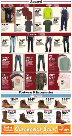 Preview of Rural King weekly ads valid from 09/03/2026 | Page: 7 | Products: Workwear, Jeans