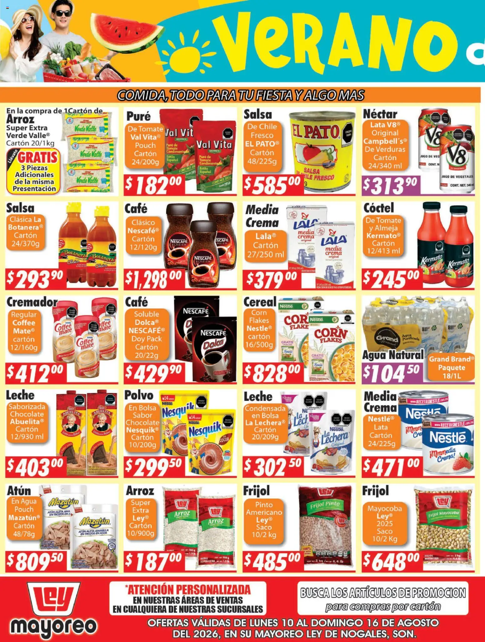 Nuevas ofertas de Casa Ley válidas en toda la República Mexicana desde el 10/08/2026. ¡Encuentra las mejores ofertas en Casa Ley folleto Nogales! | Página: 5 | Productos: Tomate, Café, Arroz, Puré