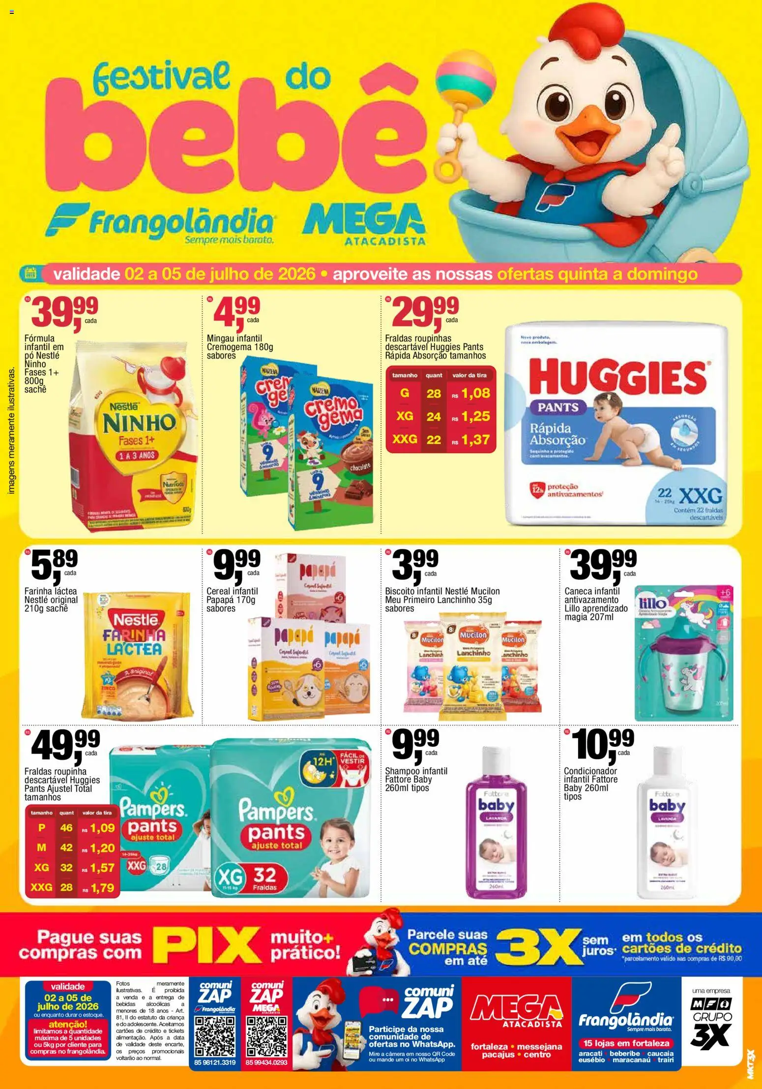 Frangolândia ofertas Festival do Bebê de 02/07/2026 | Promoções Online