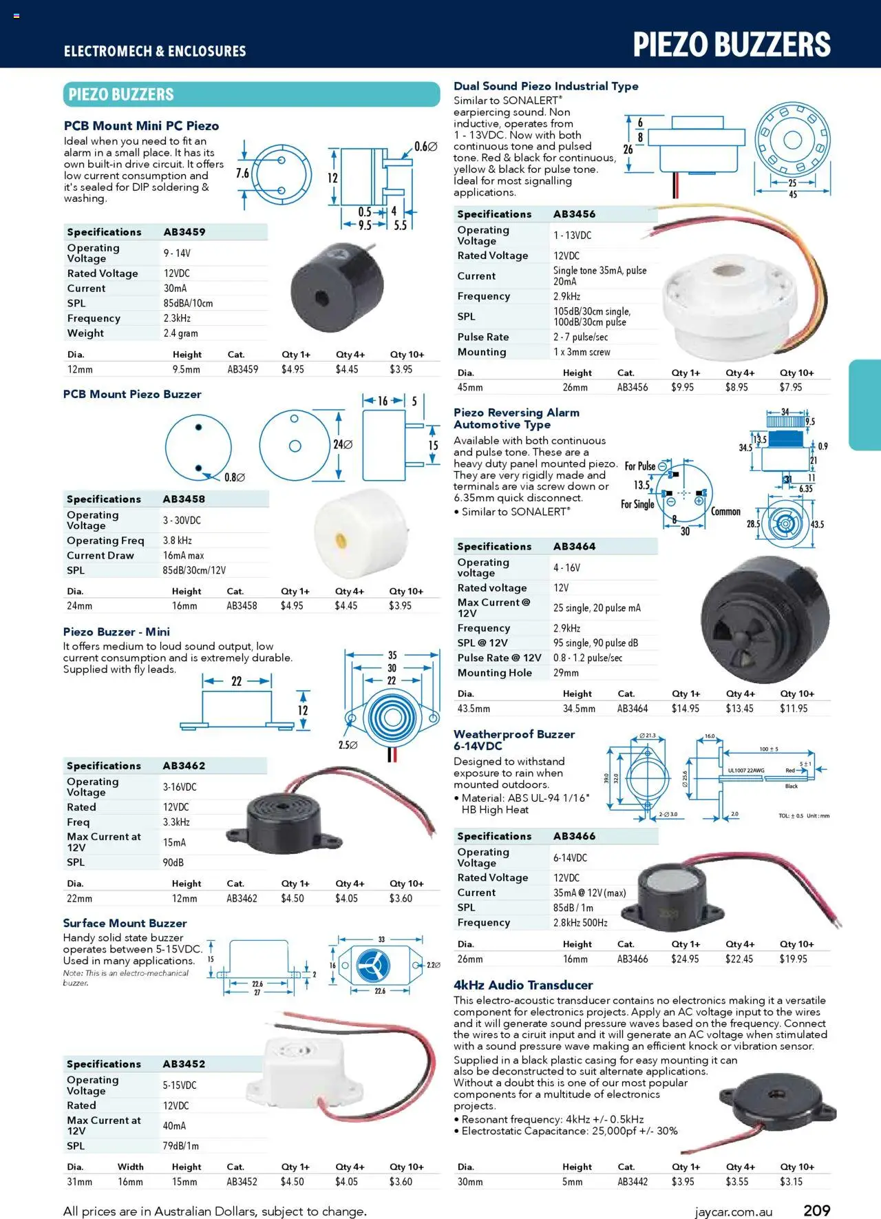 Jaycar catalogue - valid from 09.07.2025 | Page: 209 | Products: Suit, Pc, Audio, Weight