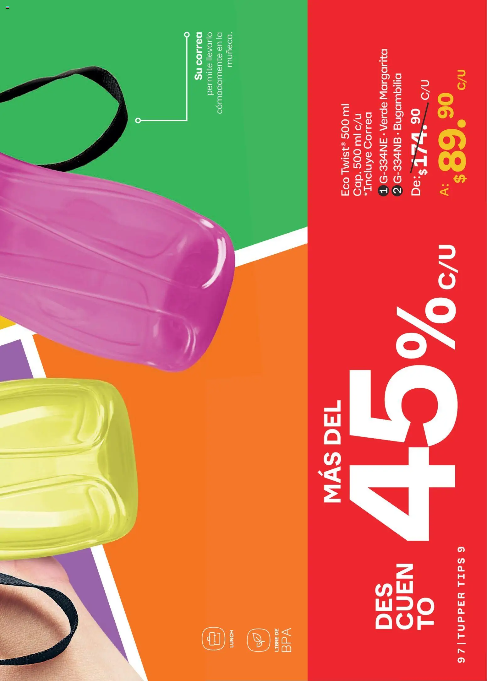Nuevas ofertas de Tupperware válidas en toda la República Mexicana desde el 10/08/2026. ¡Encuentra las mejores ofertas en Tupperware catálogo! | Página: 97 | Productos: Tupper