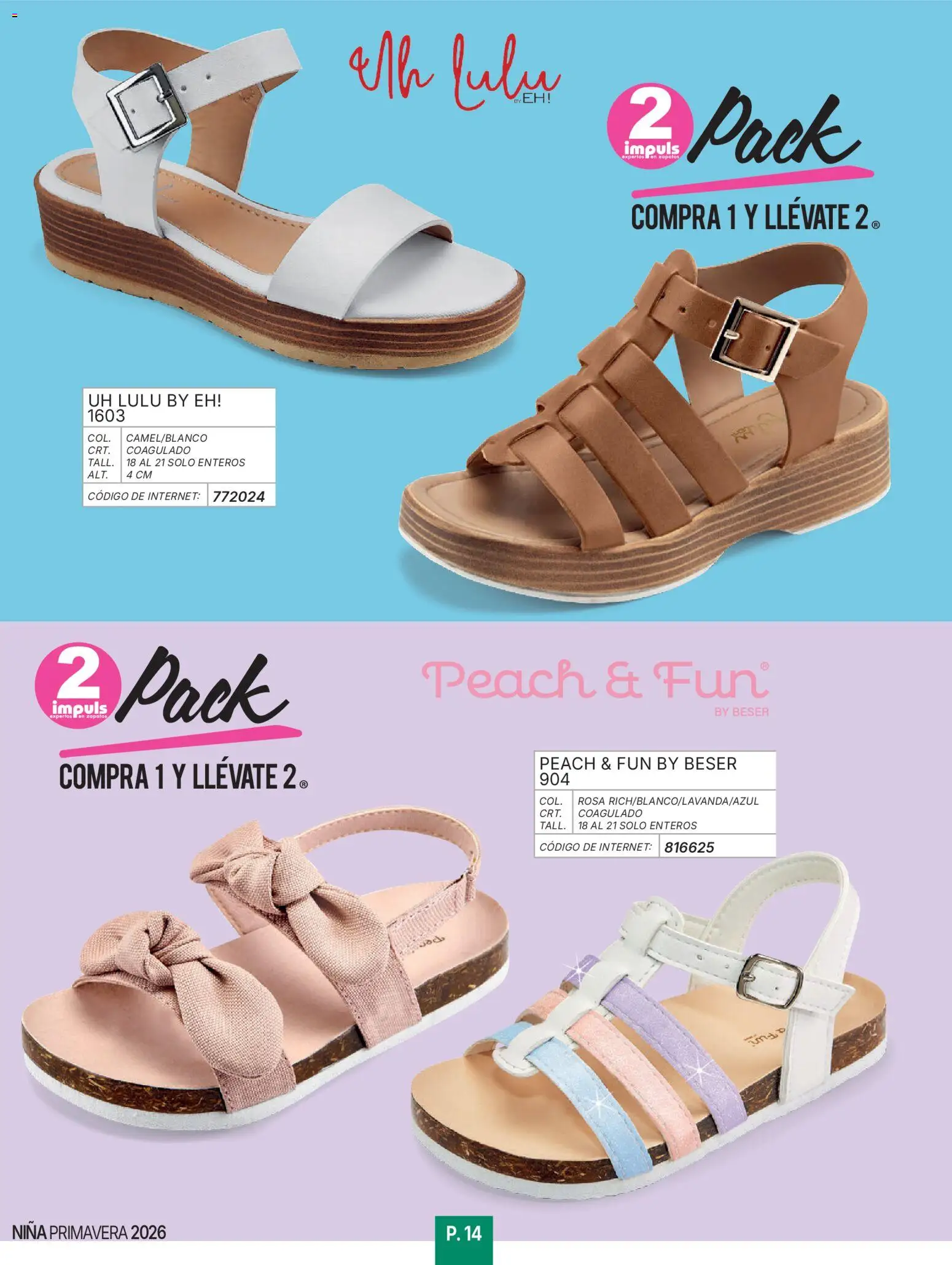 Nuevas ofertas de Impuls válidas en toda la República Mexicana desde el 01/01/2026. ¡Encuentra las mejores ofertas en Impuls catálogo Niña! | Página: 16