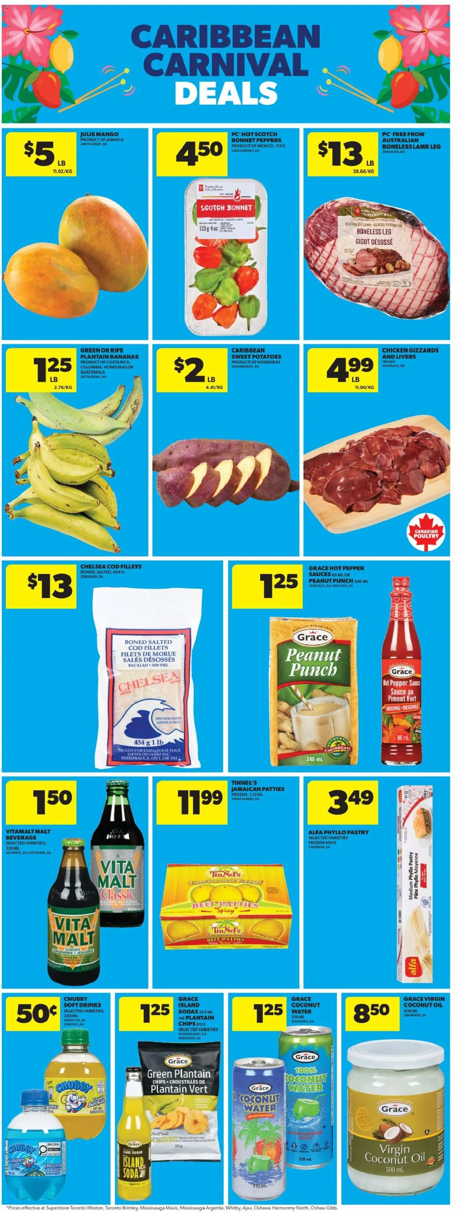 Real Canadian Superstore flyer valid from Jul 9, 2026 | Page: 13 | Products: Beef, Chips, PC, Bananas