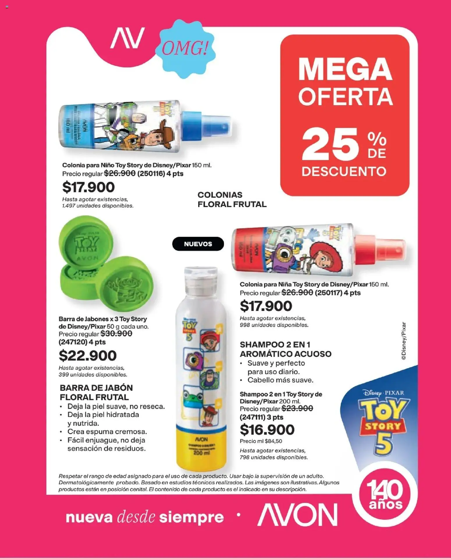 Avon revista - valida desde el 16/08/2026 | Página: 225 | Productos: Espuma, Bajo, Shampoo, Jabón