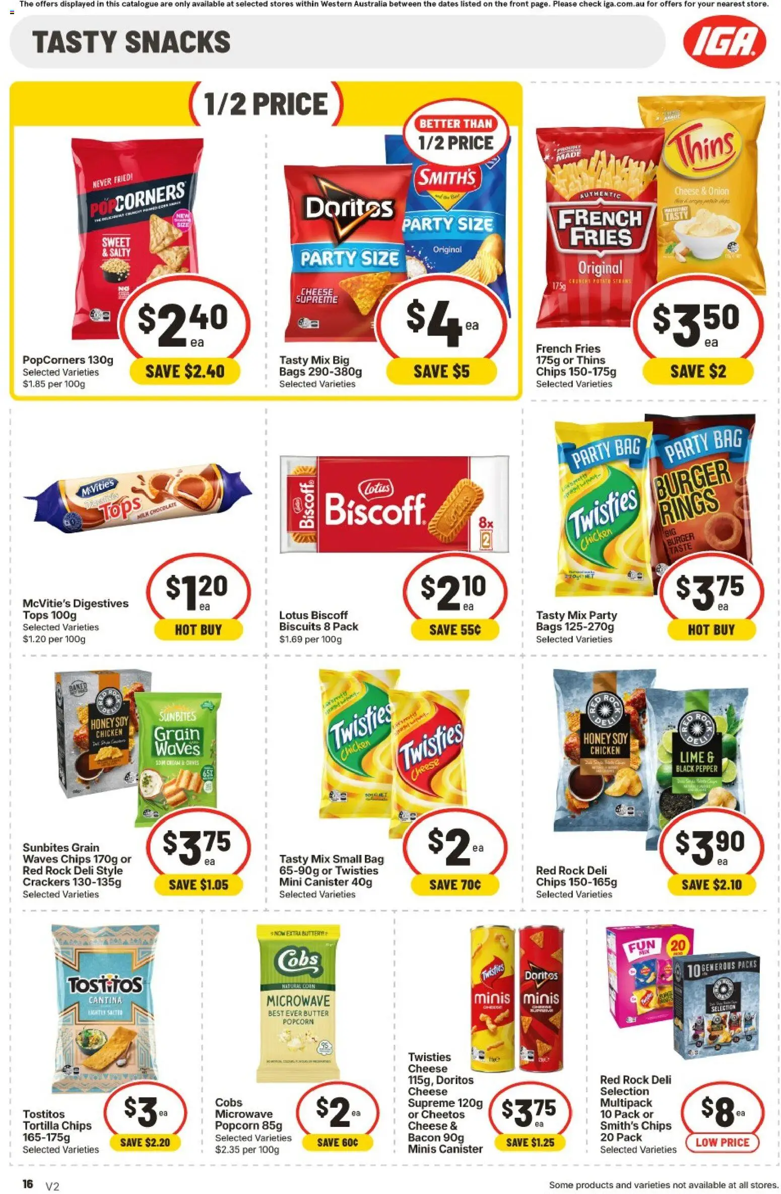 IGA catalogue - valid from 22/07/2026 | Page: 16 | Products: Crackers, Milk, Butter, Pepper