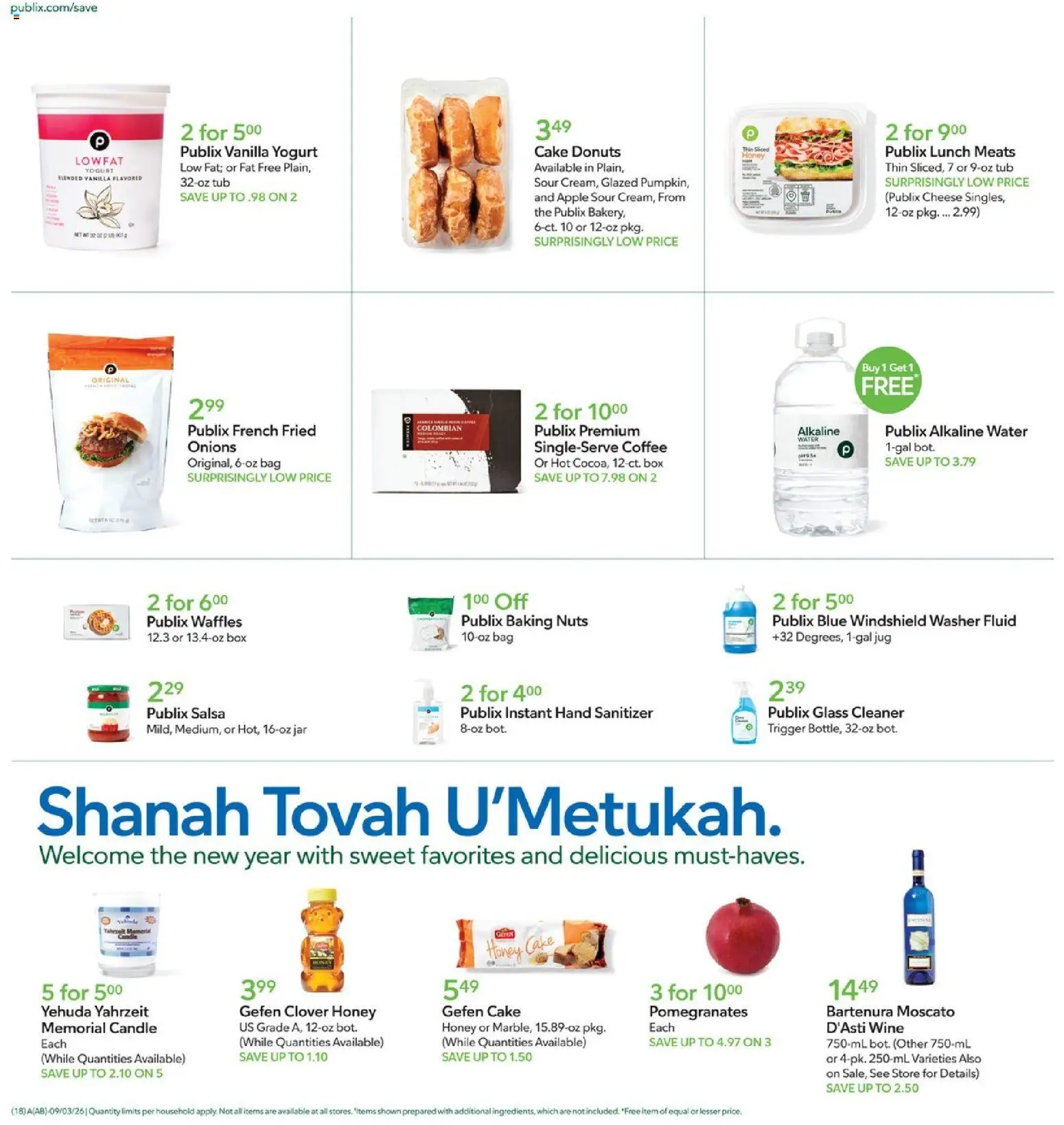 Publix Weekly Ad - valid from 09/02/2026 | Page: 18 | Products: Honey, Coffee, Windshield, Washer