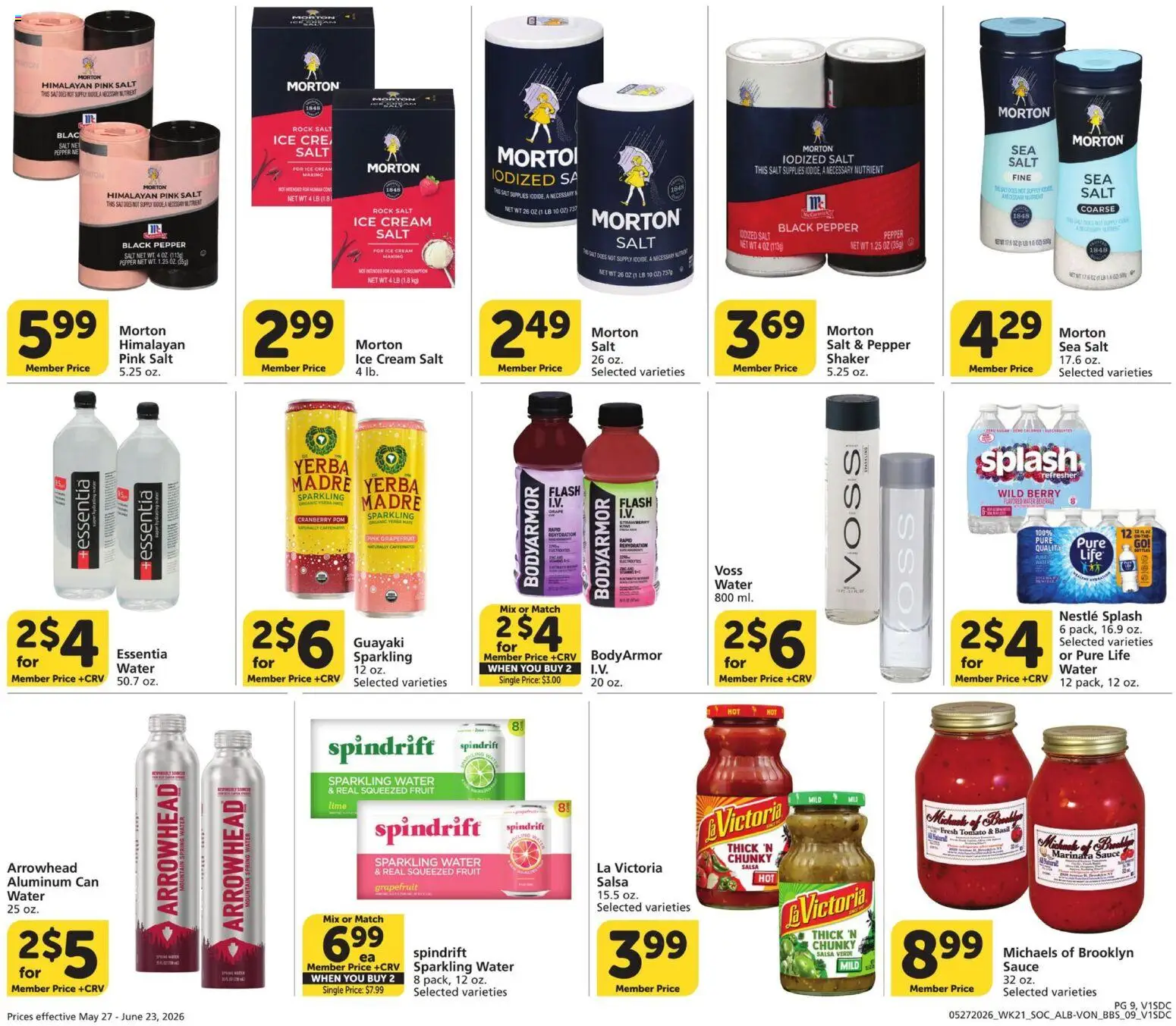 Vons Big Book of Savings - valid from 27.05.2026 | Page: 9 | Products: Cream, Grapefruit, Salt, Lime