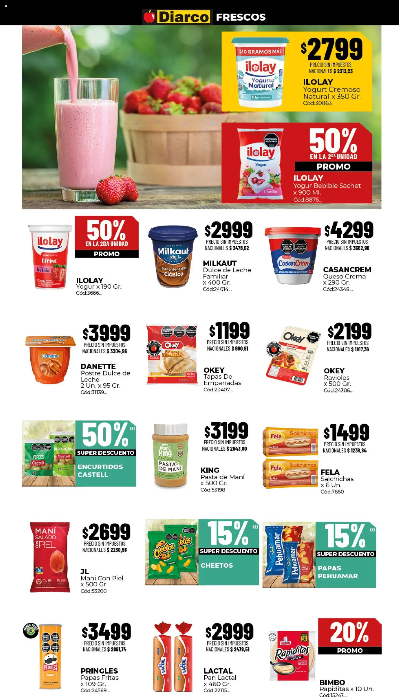 Diarco - Ofertas Gba │ válido desde el 10/08/2026 | Página: 11 | Productos: Yogur natural, Dulce de leche, Mani, Postre