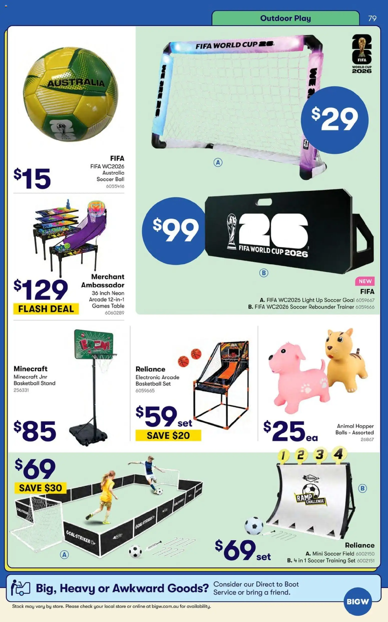 Big W catalogue - valid from 09.06.2026 | Page: 79 | Products: Basketball, Table, Light