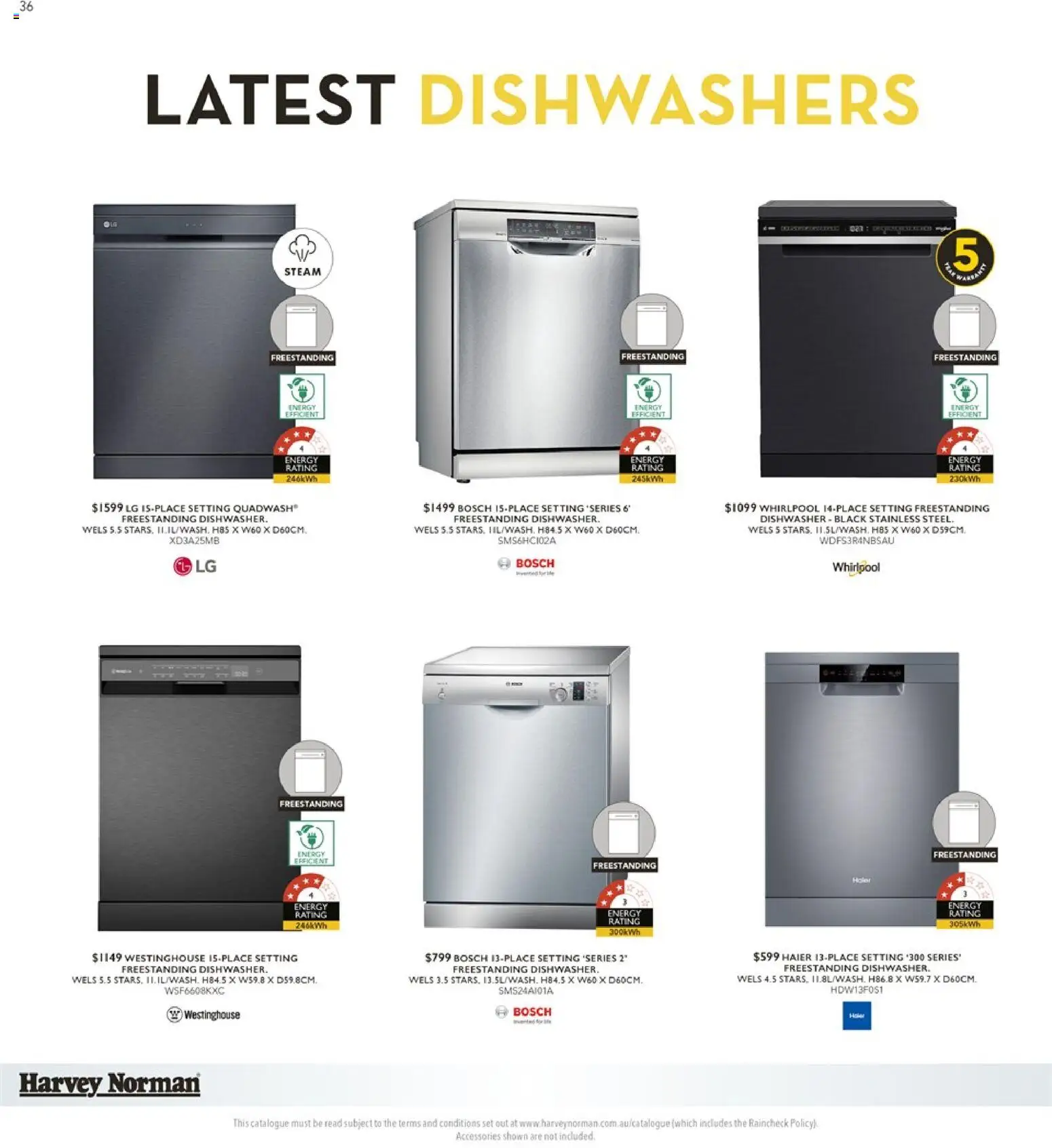 Harvey Norman catalogue - valid from 29.04.2026 | Page: 36 | Products: Dishwasher