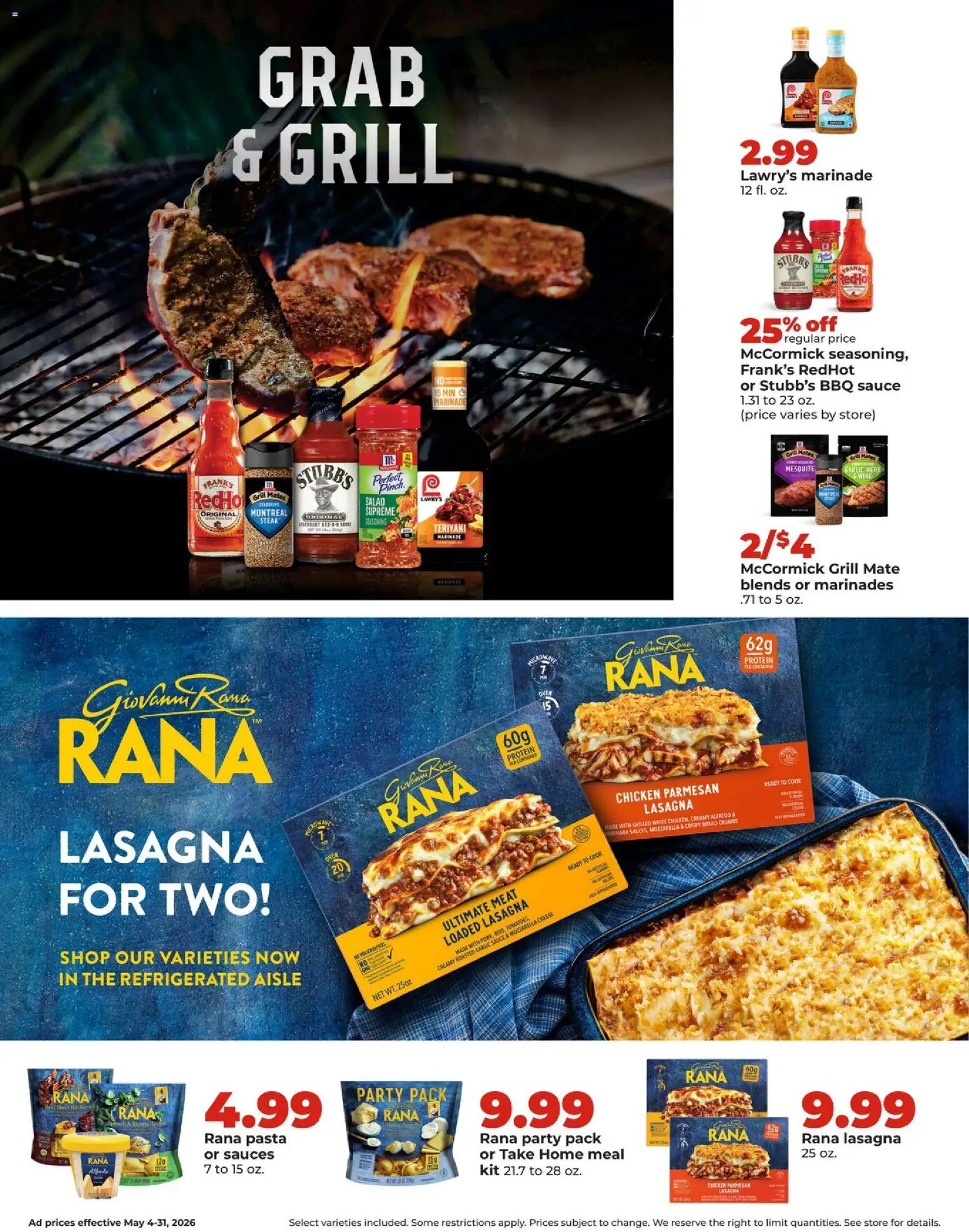HyVee Monthly Ad - valid from 04.05.2026 | Page: 5 | Products: Cheese, Pasta, Sauce, Grill