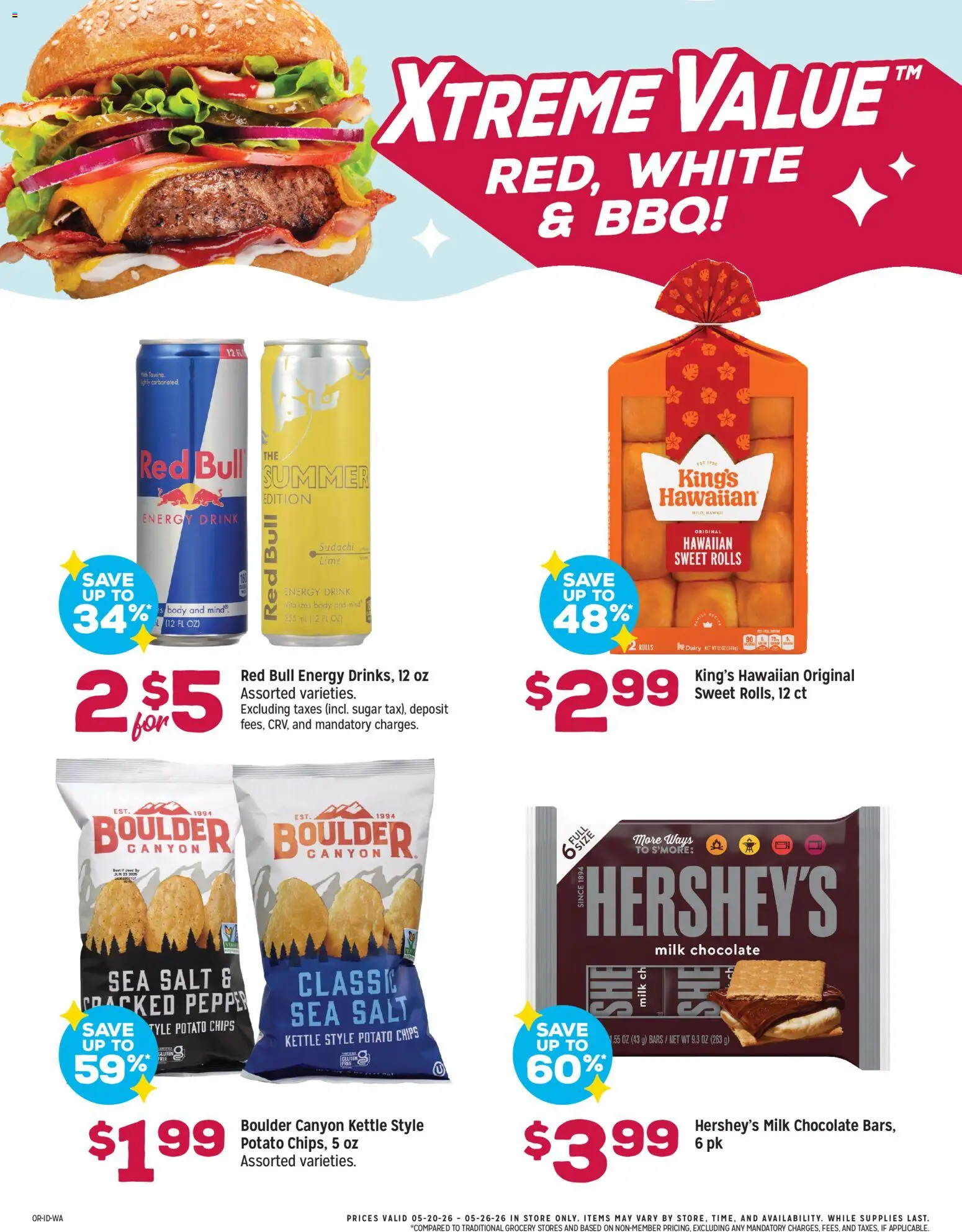 Grocery Outlet Weekly Ad - valid from 20.05.2026 | Page: 3 | Products: Chocolate, Salt, Sugar, Pepper