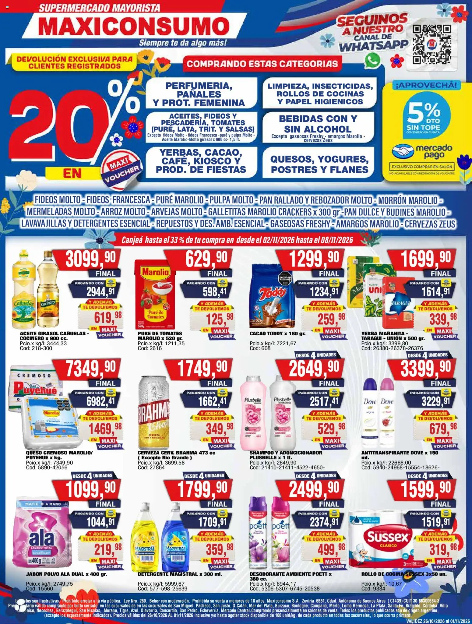 Folleto Maxiconsumo - Página 1 - Ofertas válidas hasta el 1 de noviembre de 2026