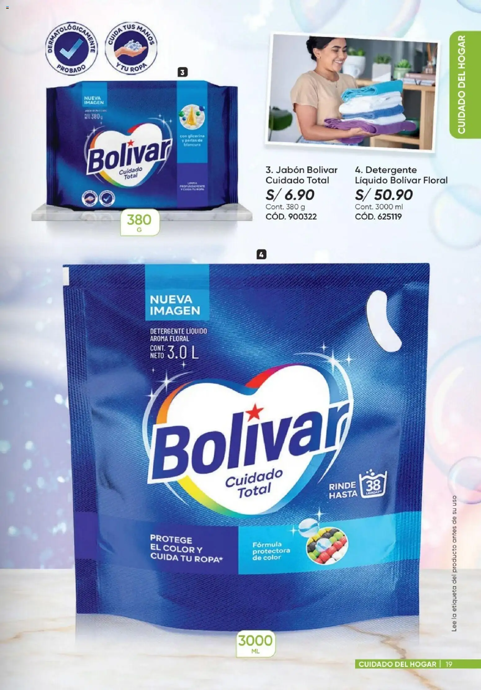 Catálogo Azzorti válido desde 20/09/2026 | Página: 19 | Productos: Jabón, Detergente, Ropa, Detergente líquido