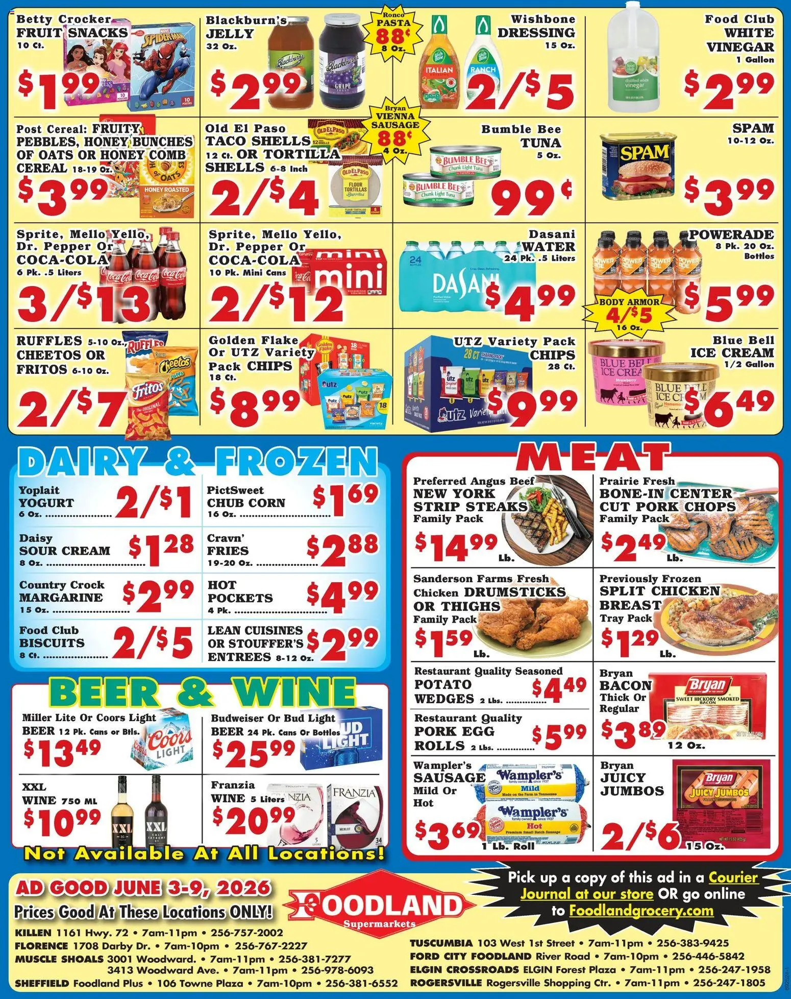 Foodland Weekly Ad - Supermarkets - valid from 03.06.2026 | Page: 2 | Products: Vinegar, Corn, Yogurt, Wine