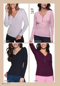 Vista previa de Ilusión catálogo Otoño, nuevo folleto de la tienda, válido en México a partir del 01/07/2026 | Página: 242 | Productos: Blusa, Vino
