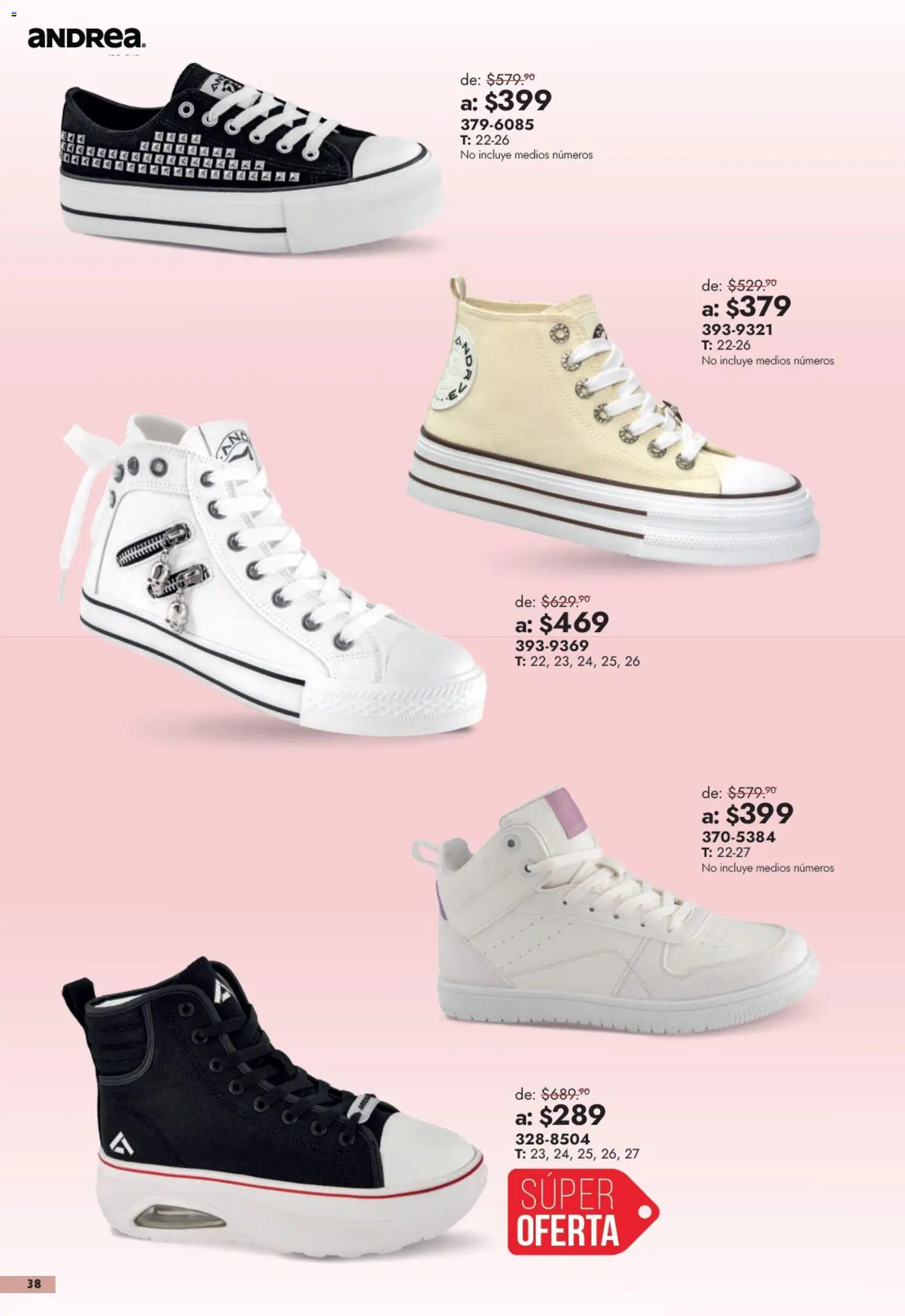 Nuevas ofertas de Andrea válidas en toda la República Mexicana desde el 13/09/2026. ¡Encuentra las mejores ofertas en Andrea catálogo Outlet! | Página: 38