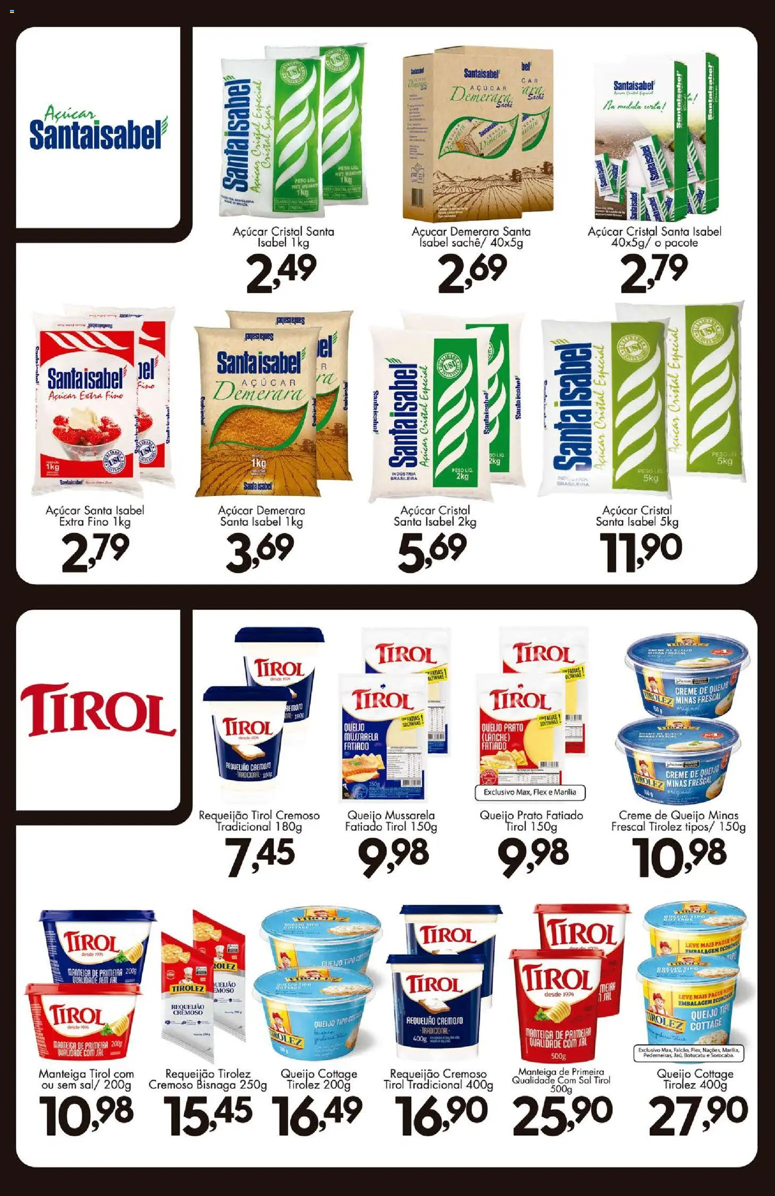Confiança Folheto - válido de 23/06/2026 | Página: 8 | Produtos: Açúcar demerara, Manteiga, Queijo, Creme