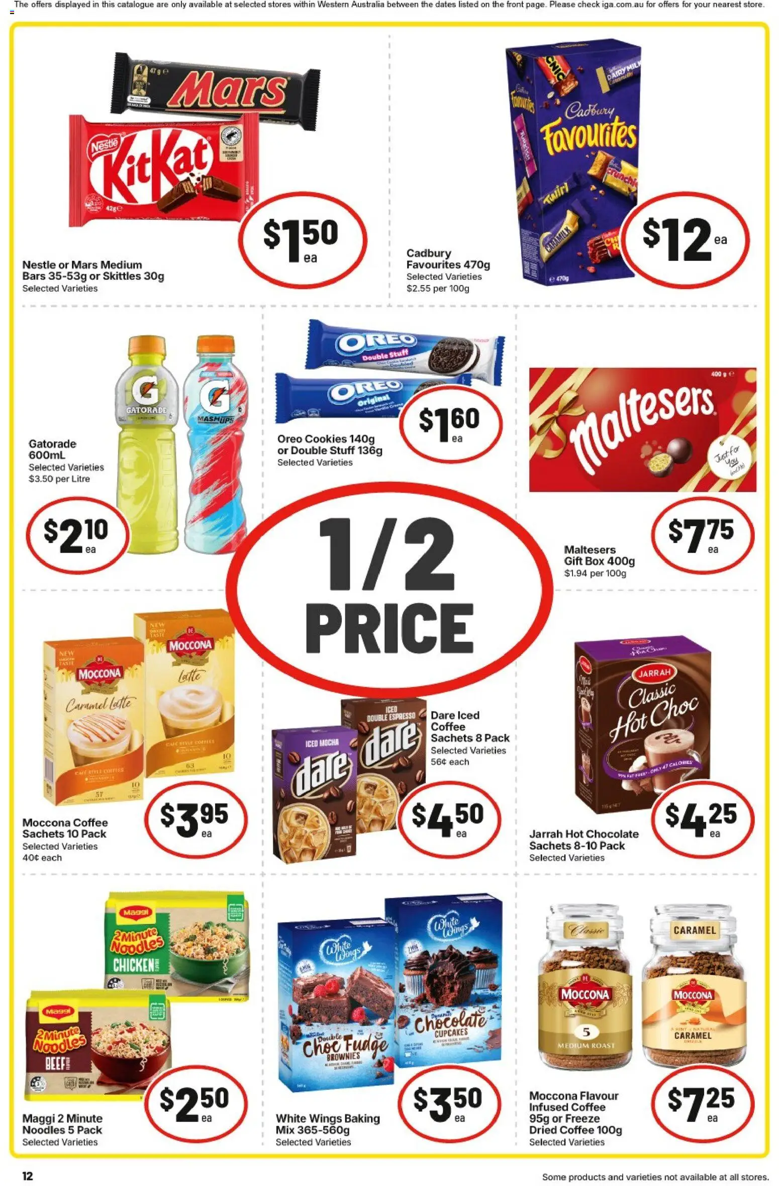 IGA catalogue - valid from 30/09/2026 | Page: 12 | Products: Dairy, Hot chocolate, Oreo, Iced coffee