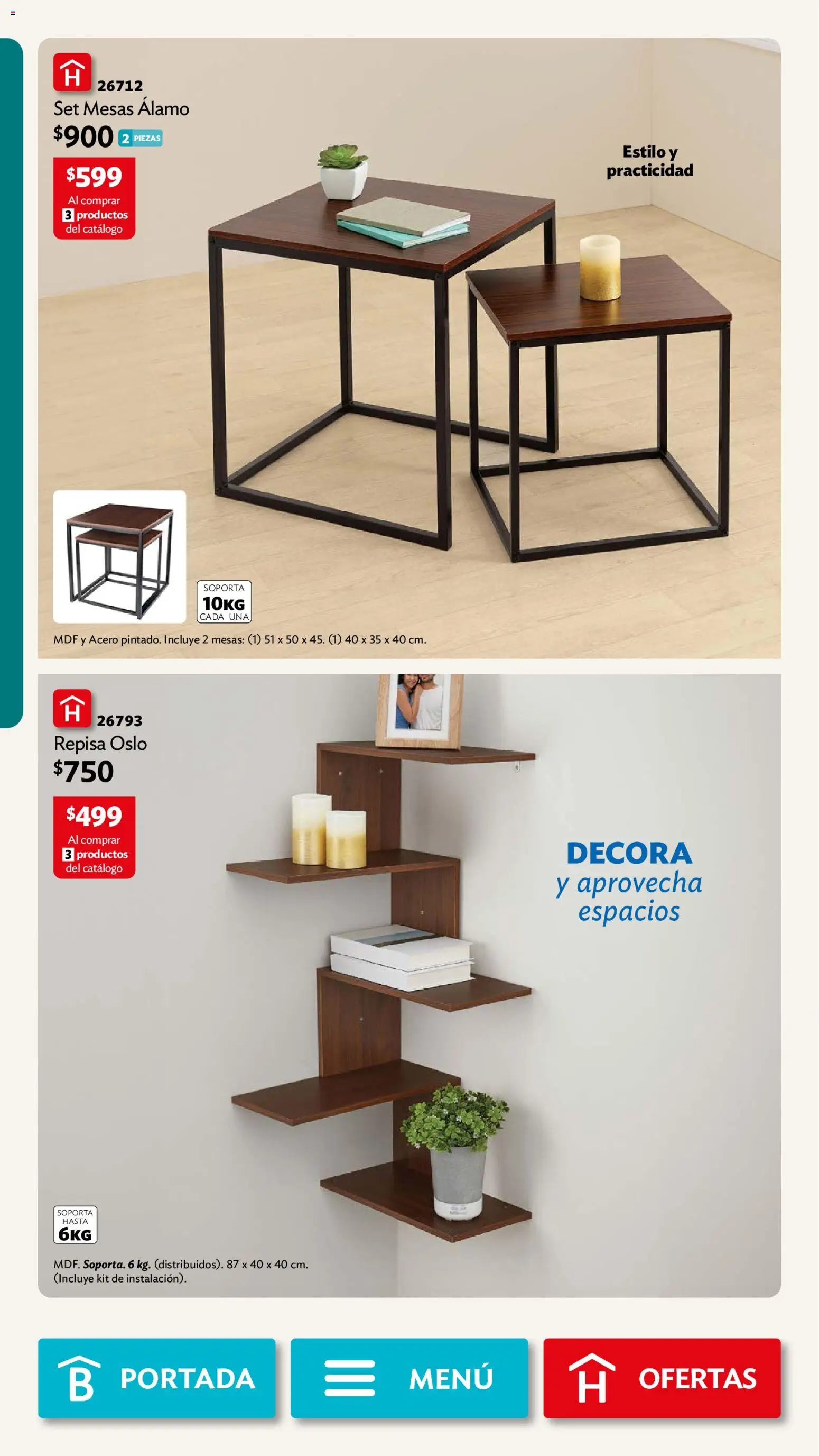 Nuevas ofertas de Betterware válidas en toda la República Mexicana desde el 31/08/2026. ¡Encuentra las mejores ofertas en Betterware campaña 9 2026! | Página: 14 | Productos: Repisa