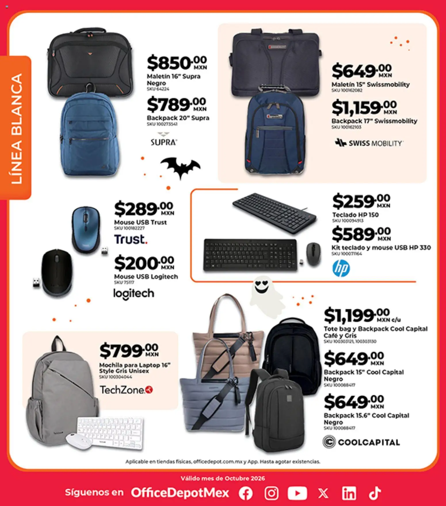 Nuevas ofertas de Office Depot válidas en toda la República Mexicana desde el 01/10/2026. ¡Encuentra las mejores ofertas en Office Depot catálogo! | Página: 21