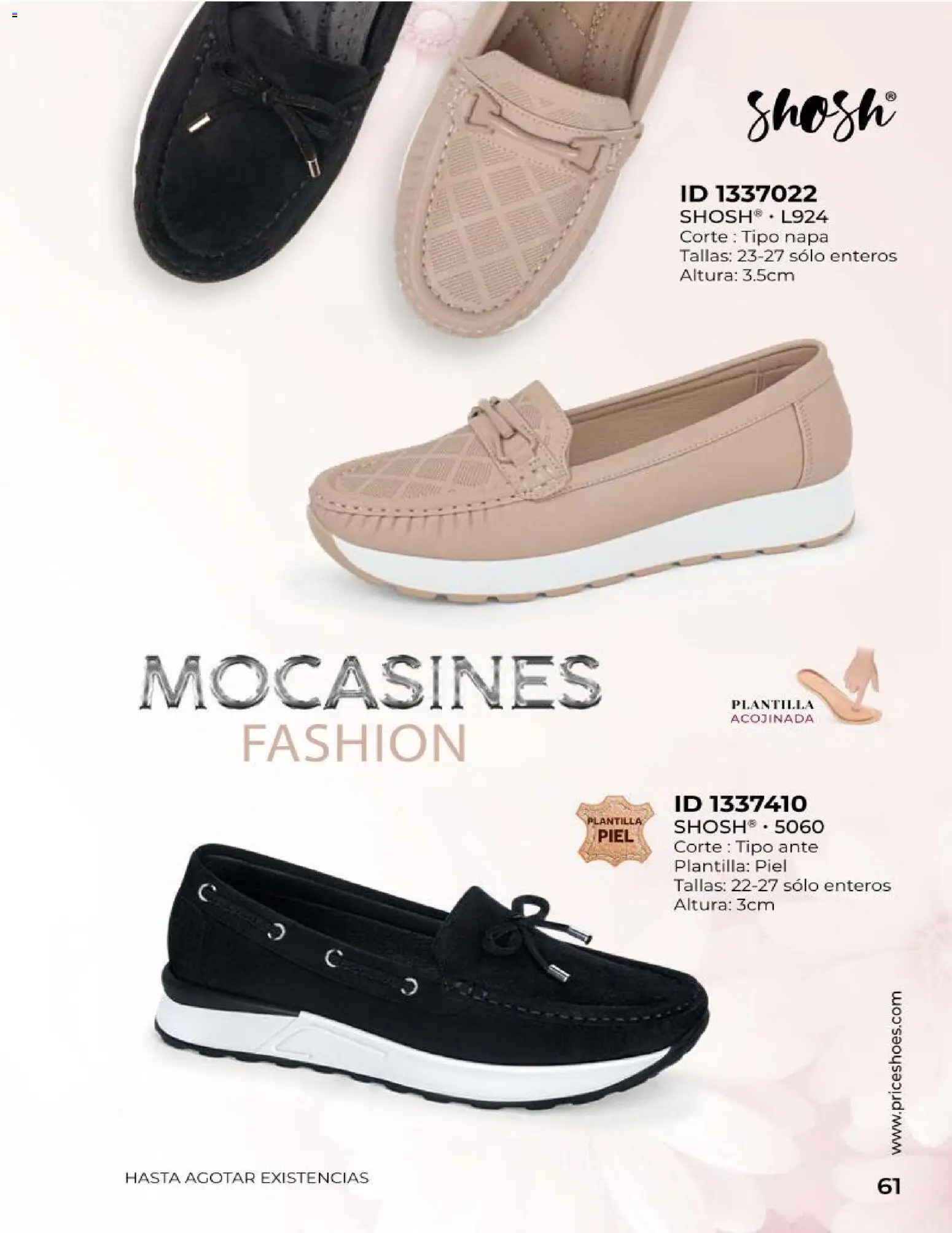 Nuevas ofertas de Price Shoes válidas en toda la República Mexicana desde el 24/08/2026. ¡Encuentra las mejores ofertas en Price Shoes catálogo Confort! | Página: 61 | Productos: Mocasines