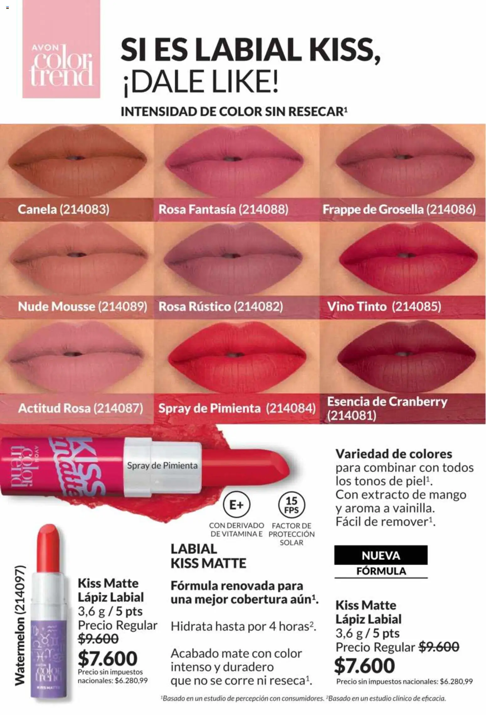 Catálogo AVON Campaña 5/2026 │ válido desde el 01.05.2026 | Página: 49 | Productos: Mate, Pimienta, Mousse, Vino