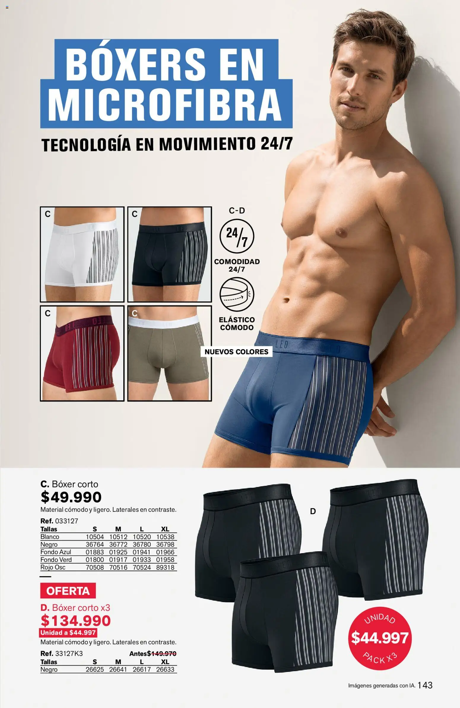 Leonisa revista - valida desde el 24/08/2026 | Página: 143 | Productos: Boxers
