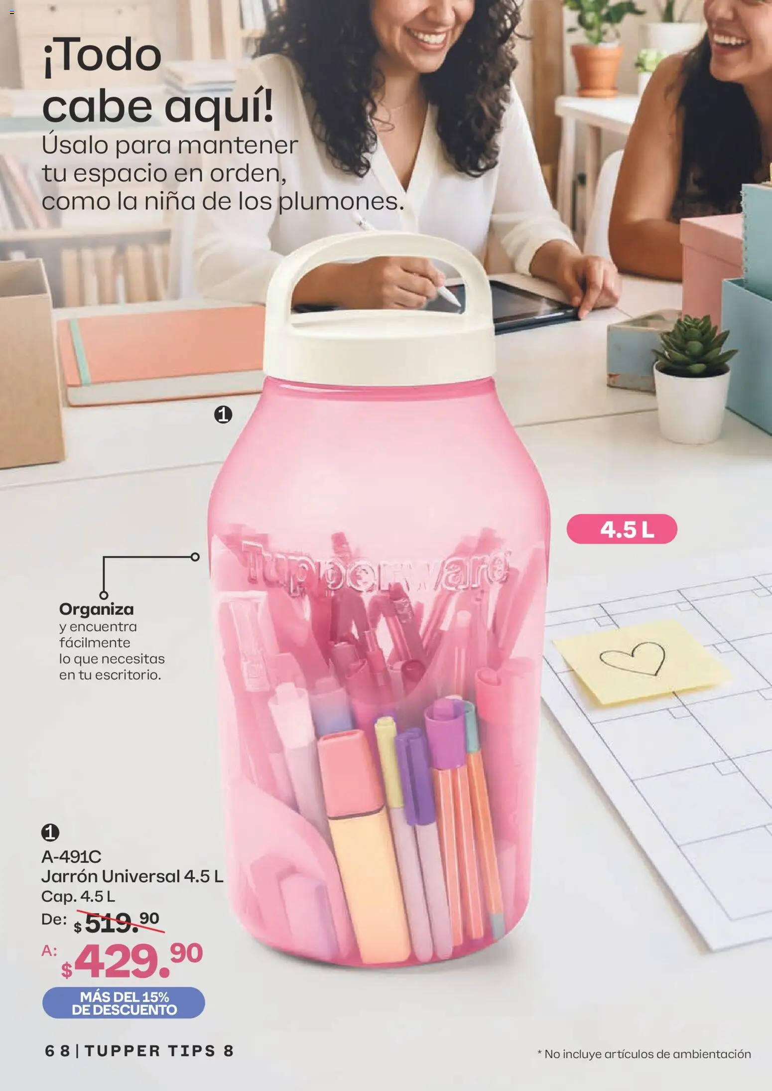 Nuevas ofertas de Tupperware válidas en toda la República Mexicana desde el 13/07/2026. ¡Encuentra las mejores ofertas en Tupperware catálogo! | Página: 68 | Productos: Tupper
