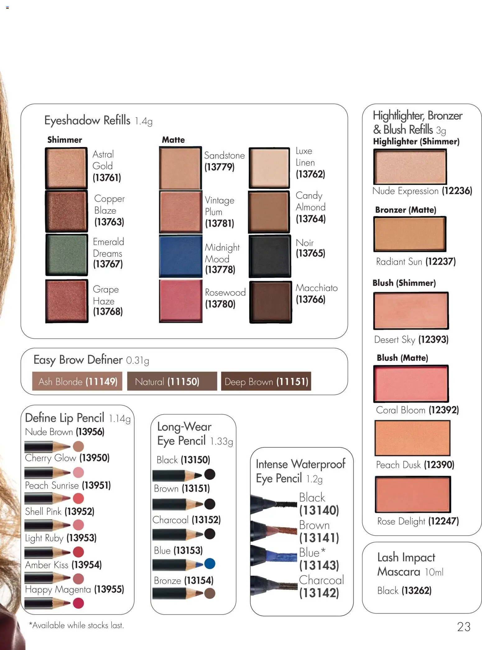 Nutrimetics catalogue - valid from 01.04.2026 | Page: 23 | Products: Emerald, Blush, Eye pencil, Pencil