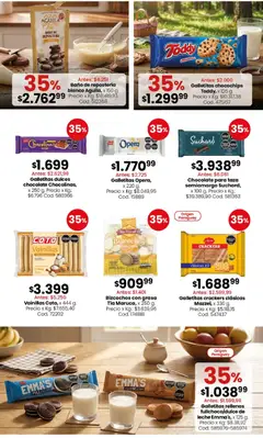 Vista previa Galletitas dulces chocolate Chocolinas, Galletitas dulces chocolate Chocolinas, x 250 g. válido desde el 27/07/2026 | Página: 5 | Productos: Aceto, Taza, Leche, Bizcochos