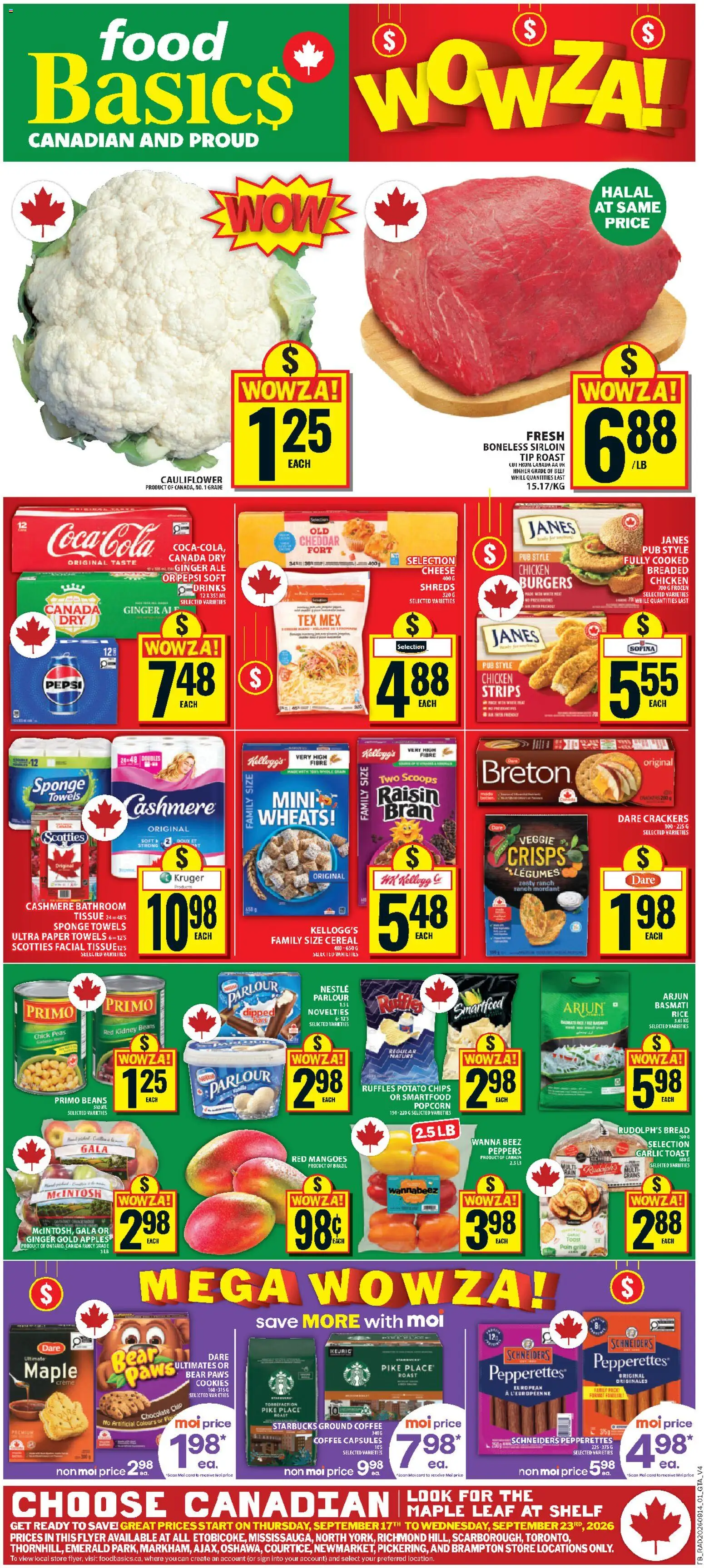 Food Basics Thursday, September 17 Price Drop