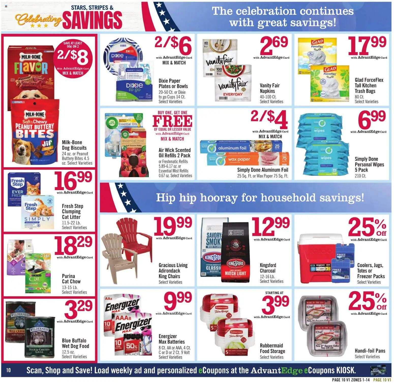 Price Chopper Weekly Ad - valid from 07/26/2026 | Page: 10 | Products: Dog Food, Cat Litter, Oil, Freezer