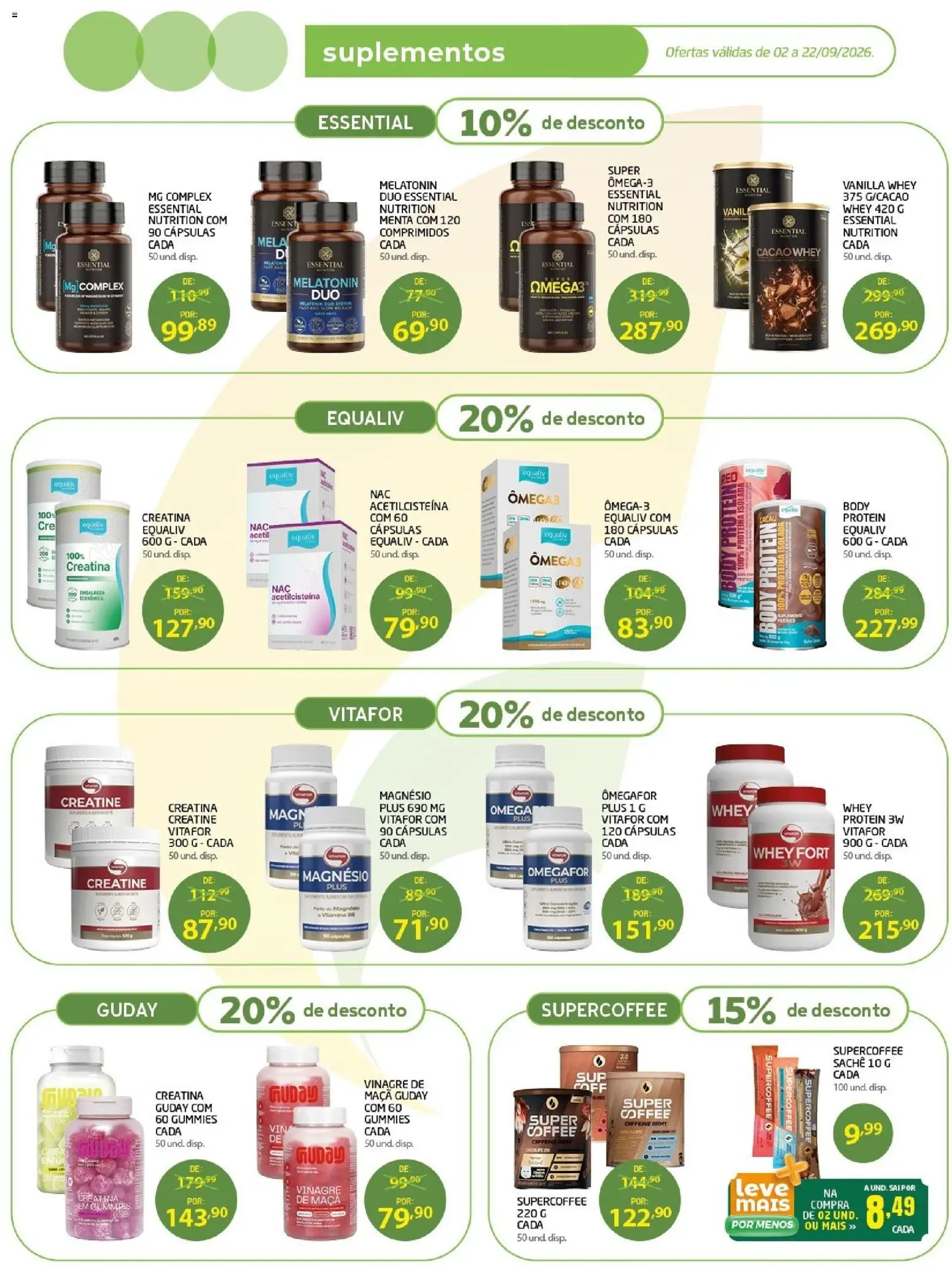 Cooper Folheto - válido de 02/09/2026 | Página: 3 | Produtos: Vinagre, Proteína, Body, Ômega