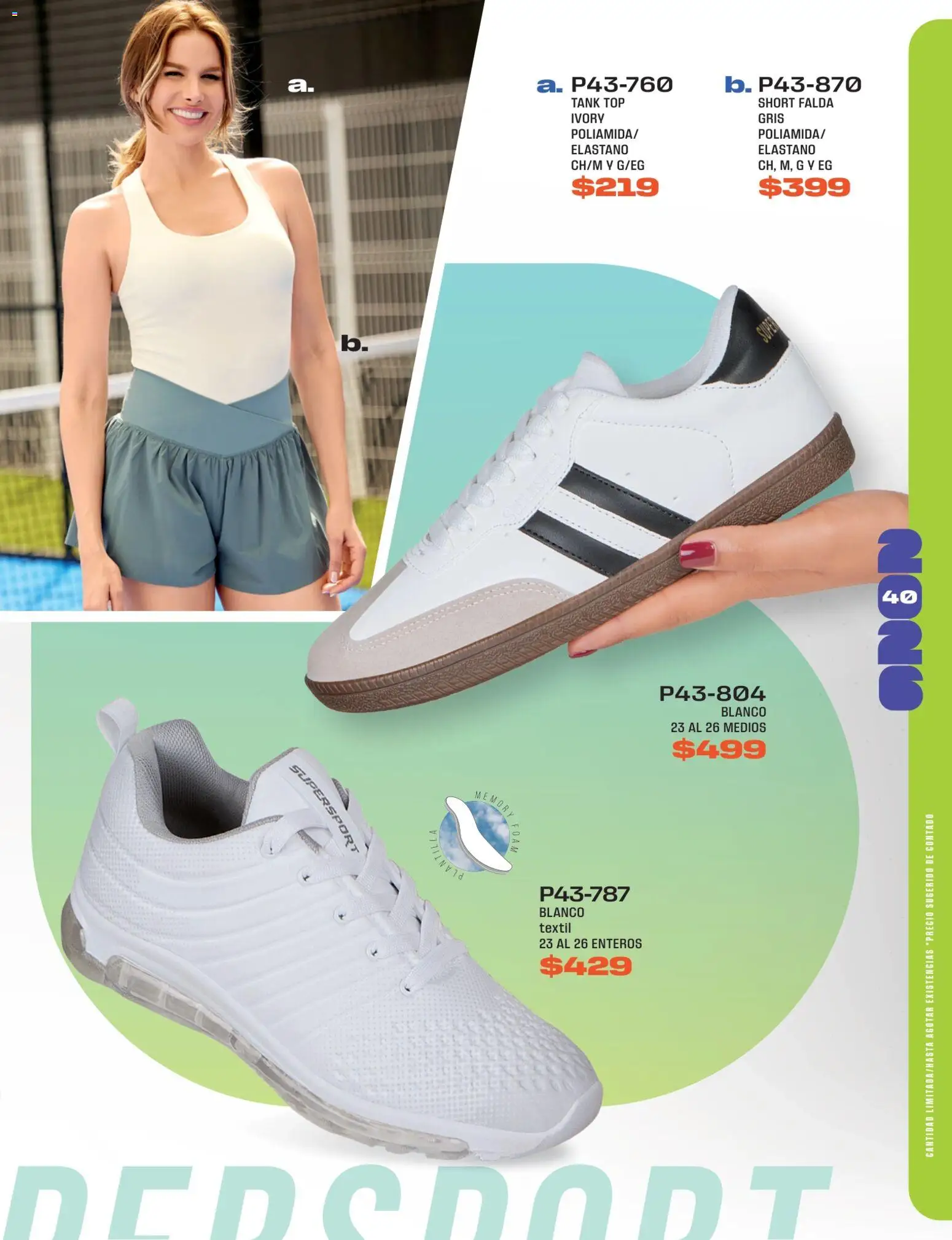 Nuevas ofertas de Cklass válidas en toda la República Mexicana desde el 15.05.2026. ¡Encuentra las mejores ofertas en Cklass catálogo Pasión futbolera! | Página: 41 | Productos: Top, Falda, Short