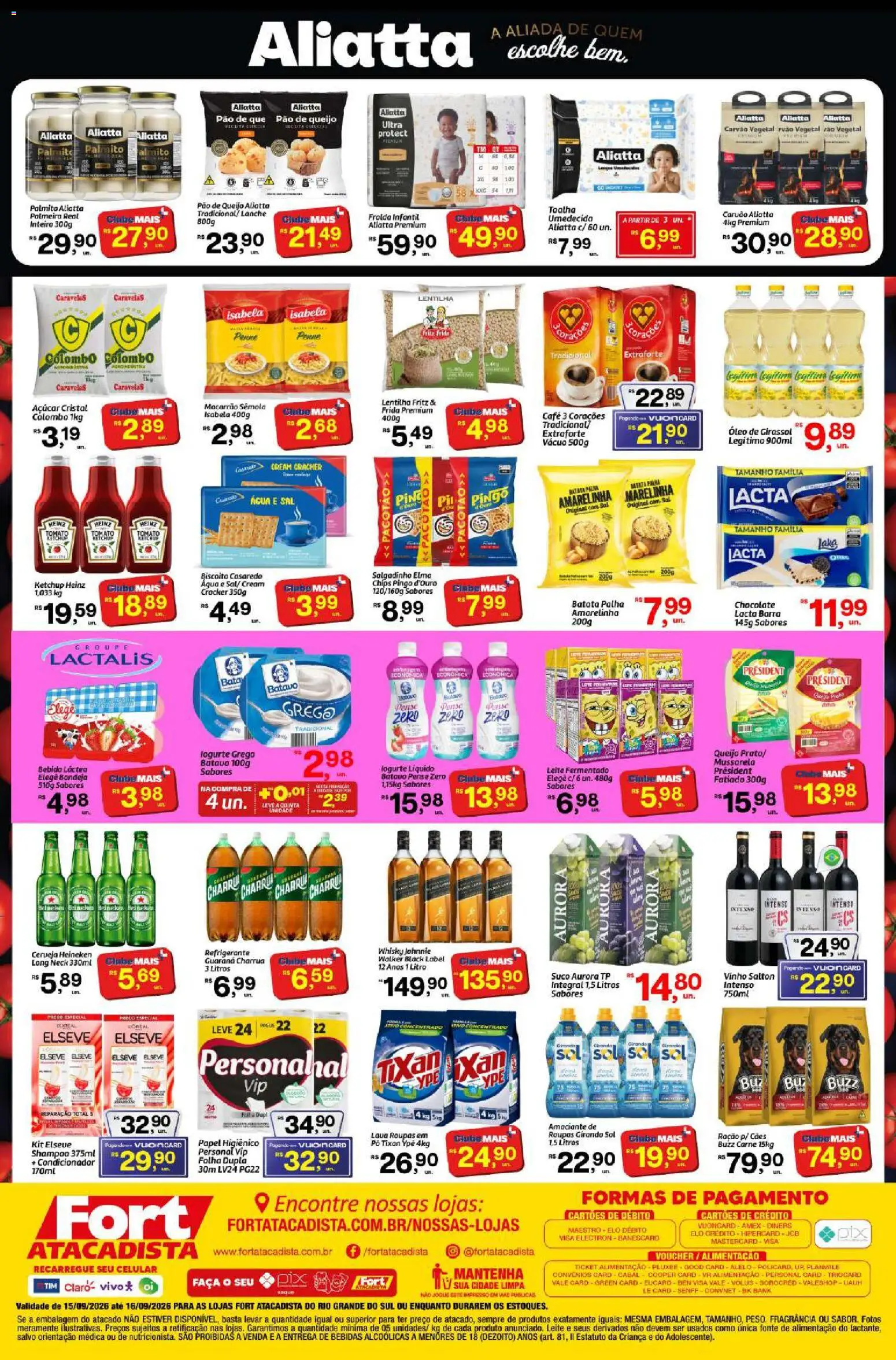 Fort Atacadista Folheto - válido de 15/09/2026 | Página: 2 | Produtos: Celular, Leite, Suco, Bebida