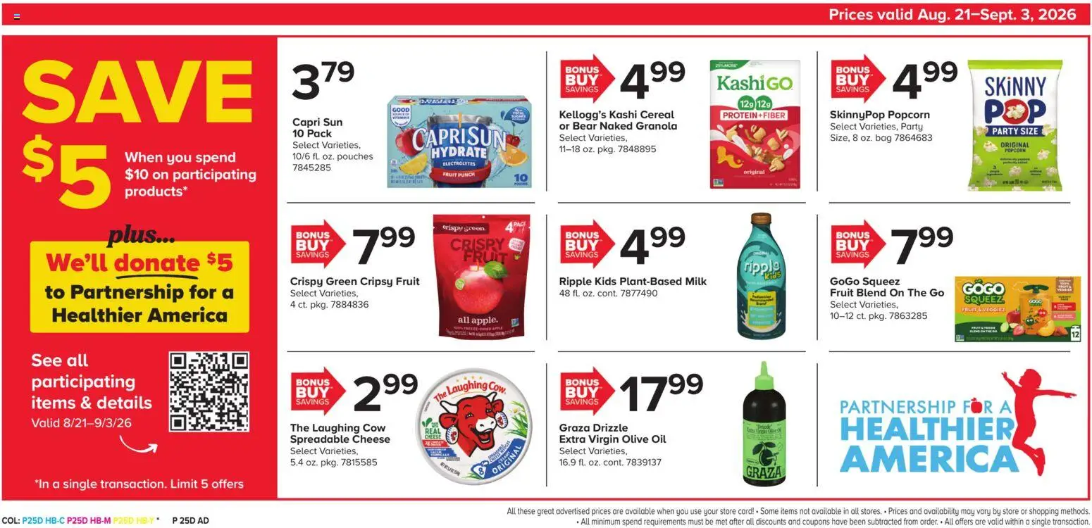 Giant Weekly Ad - valid from 08/28/2026 | Page: 28 | Products: Milk, Olive oil, Fruit, Cereal