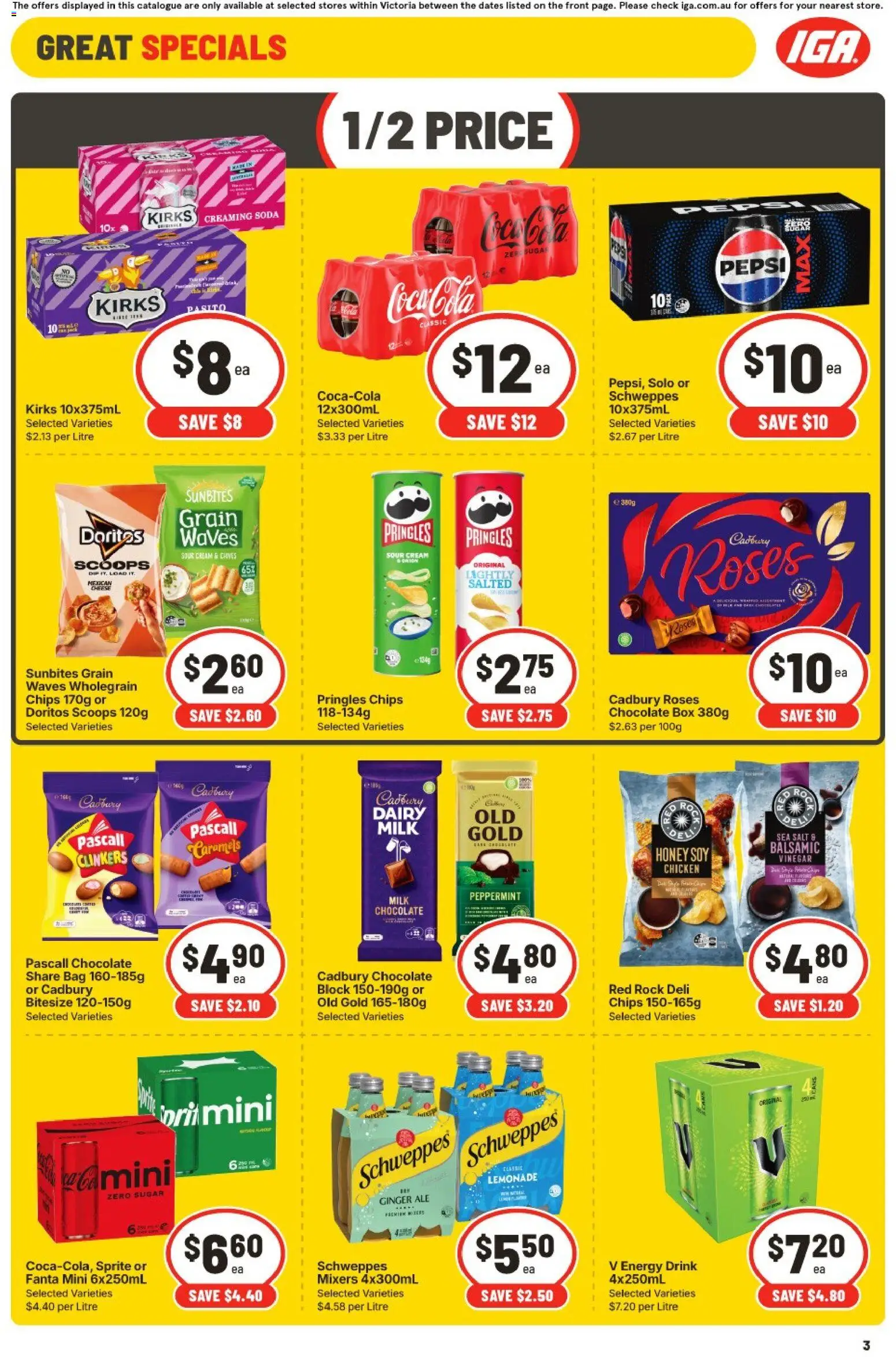 IGA catalogue - valid from 30/09/2026 | Page: 2 | Products: Dairy, Energy drink, Chips, Cream