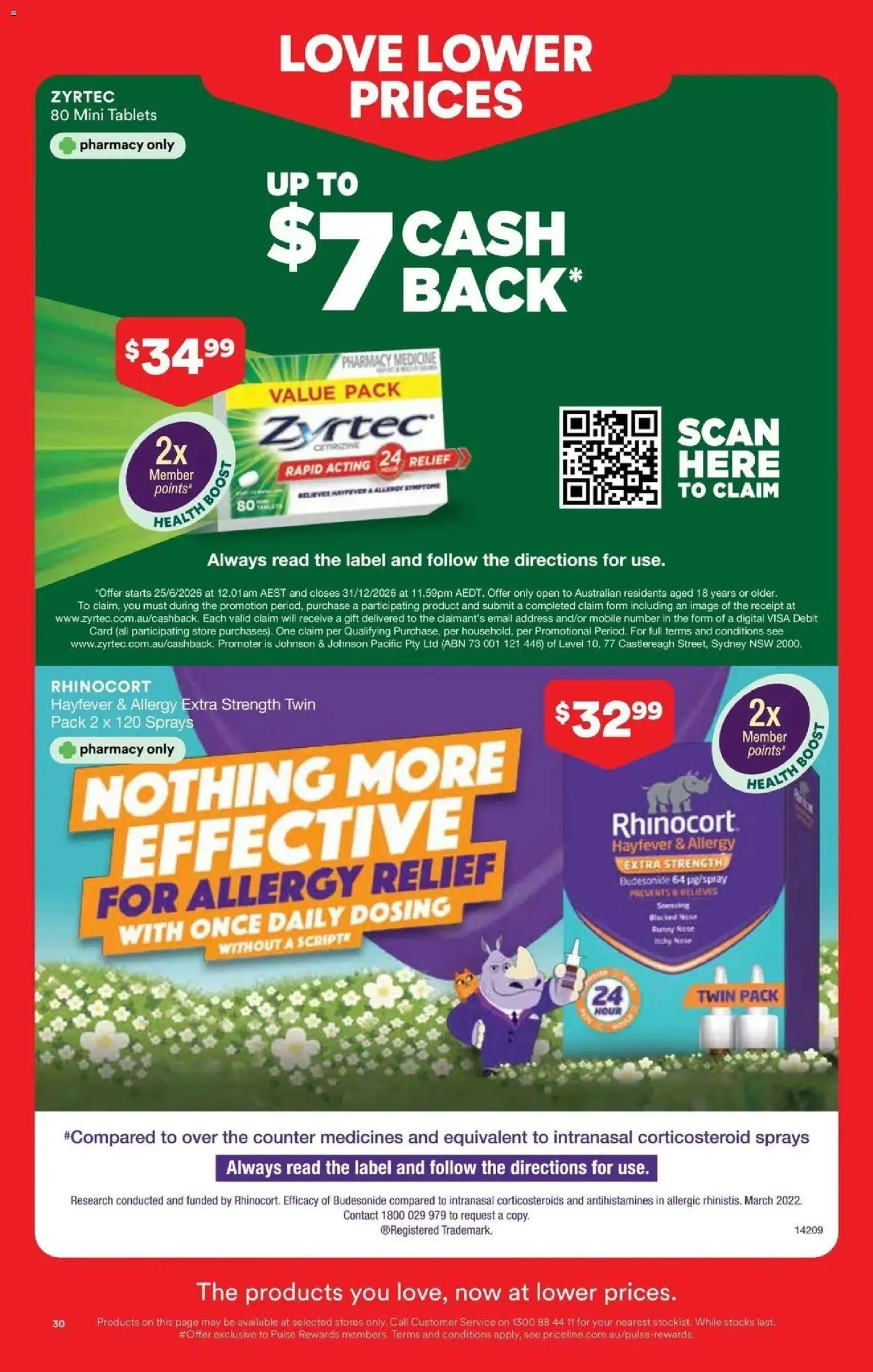 Priceline Pharmacy catalogue - valid from 13/08/2026 | Page: 30 | Products: Digital, Mobile, Tablets, Allergy