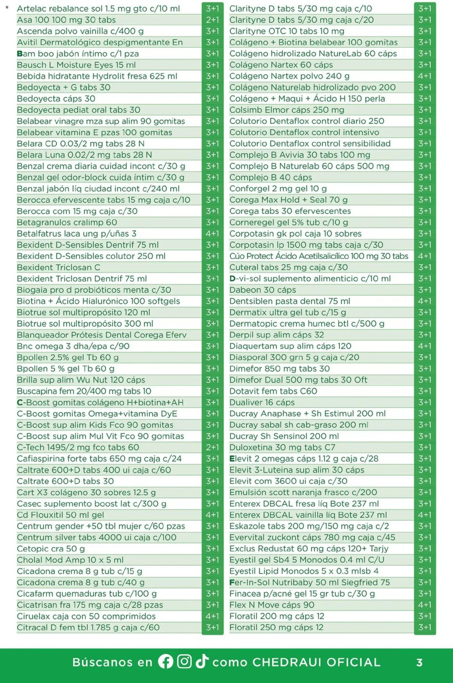 Nuevas ofertas de Chedraui válidas en toda la República Mexicana desde el 29/10/2026. ¡Encuentra las mejores ofertas en Chedraui folleto Farmacia! | Página: 3