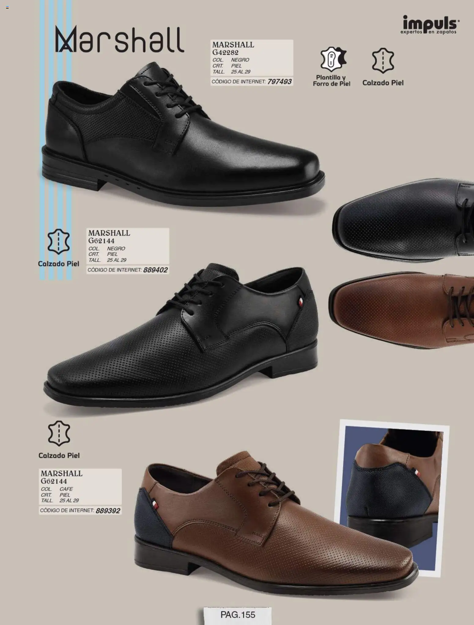Nuevas ofertas de Impuls válidas en toda la República Mexicana desde el 01/07/2026. ¡Encuentra las mejores ofertas en Impuls catálogo Caballero! | Página: 157 | Productos: Zapatos, Café