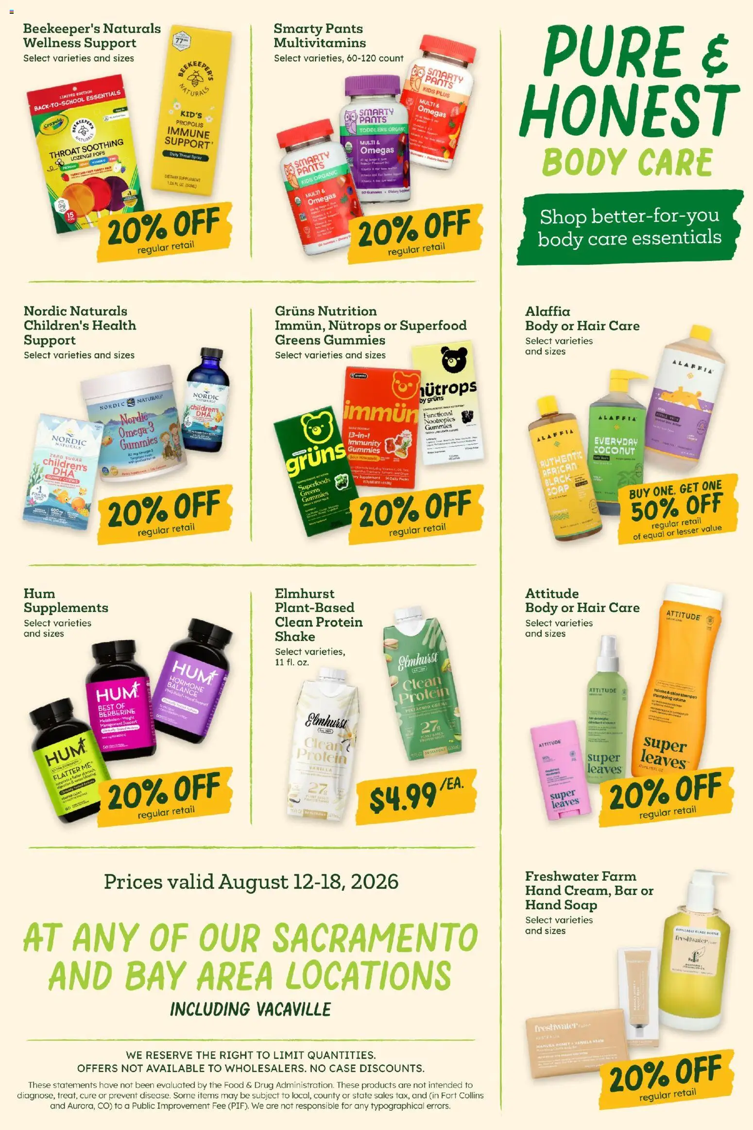 Sprouts Weekly Ad - valid from 08/12/2026 | Page: 11 | Products: Soap, Greens, Coconut, Case