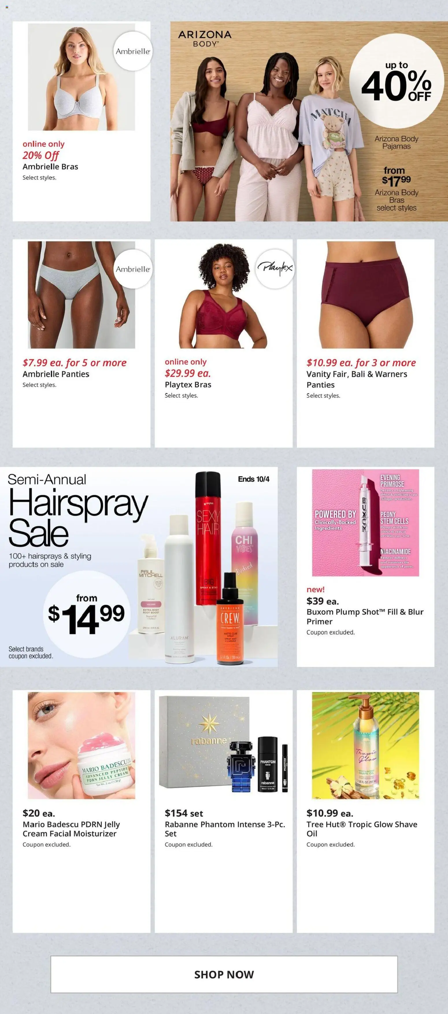 JCPenney Weekly Ad - valid from 09/08/2026 | Page: 6 | Products: Cream, Panties, Pajamas