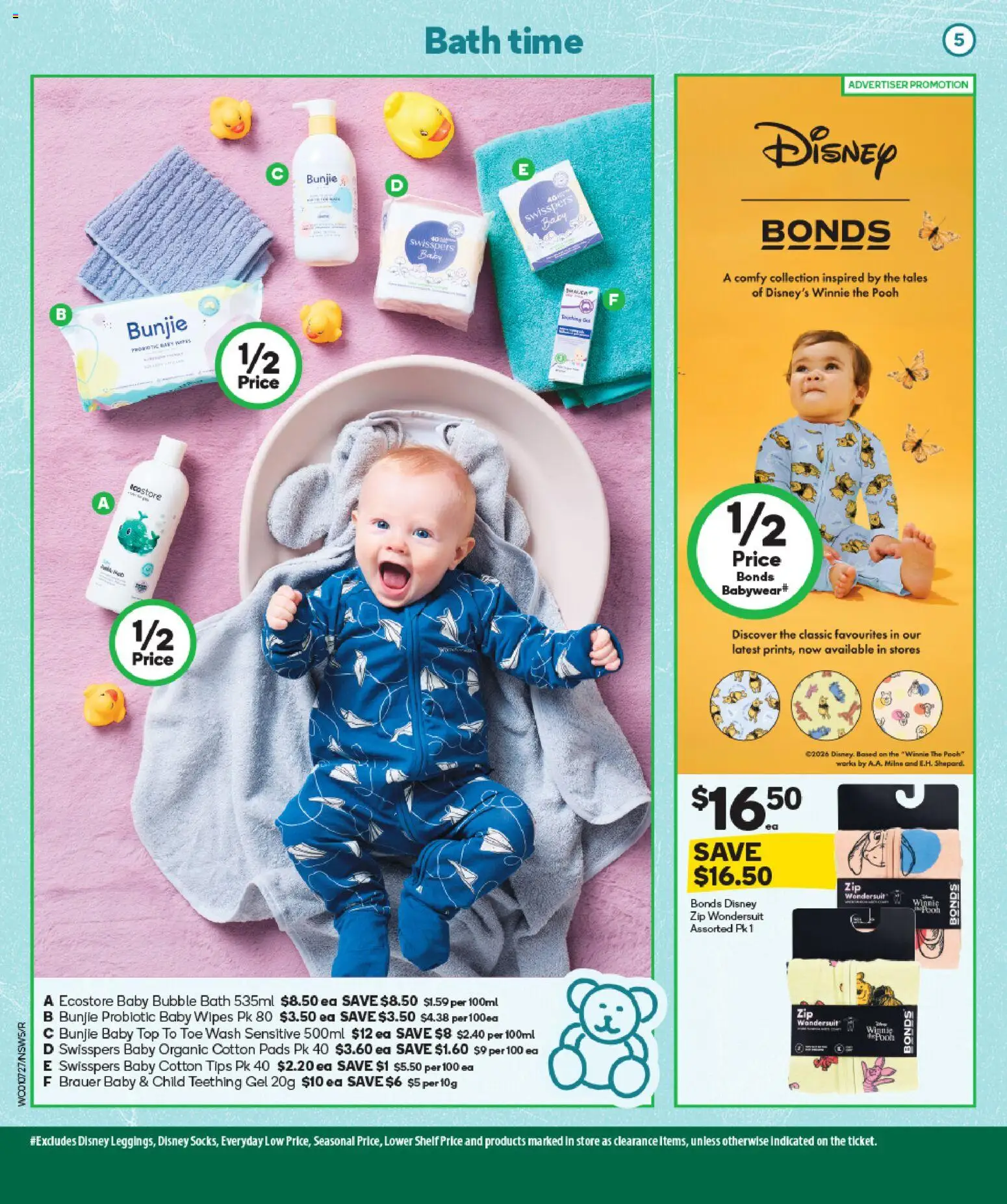 Woolworths catalogue - valid from 01/07/2026 | Page: 6 | Products: Bath, Cotton pads, Teething, Cotton tips