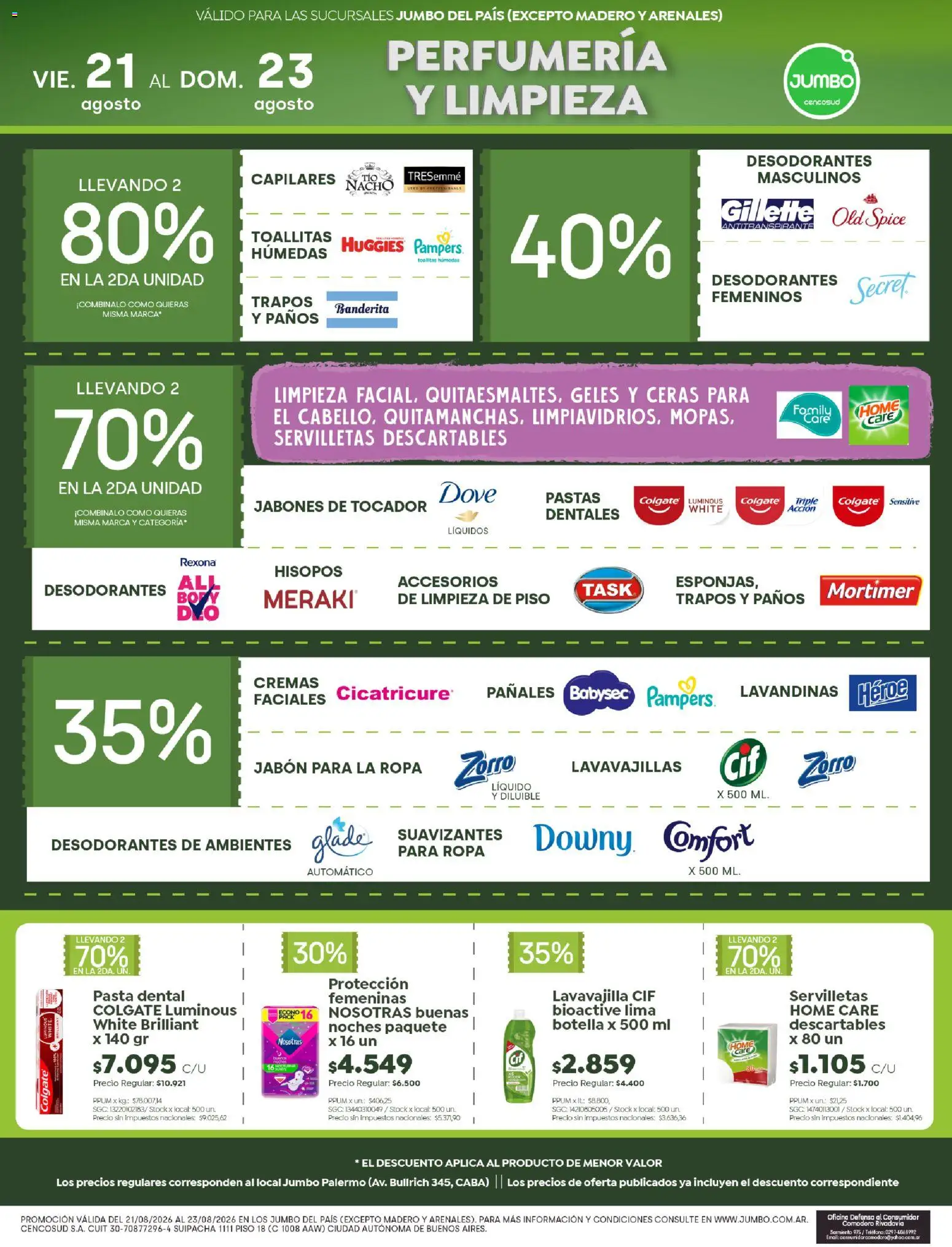 Jumbo ofertas │ válido desde el 20/08/2026 | Página: 6 | Productos: Lavavajillas, Jabón, Ropa, Pasta